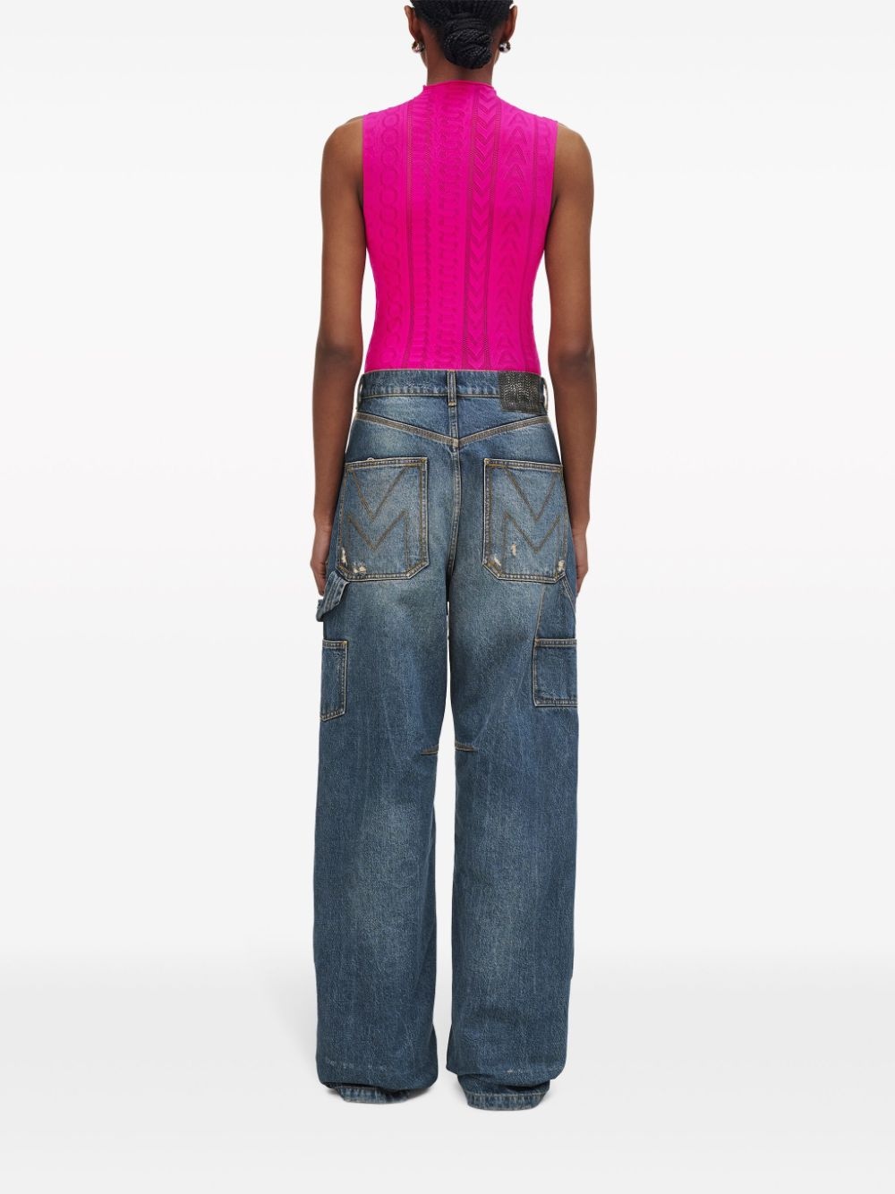 Grunge Oversize wide-leg carpenter jeans - 4