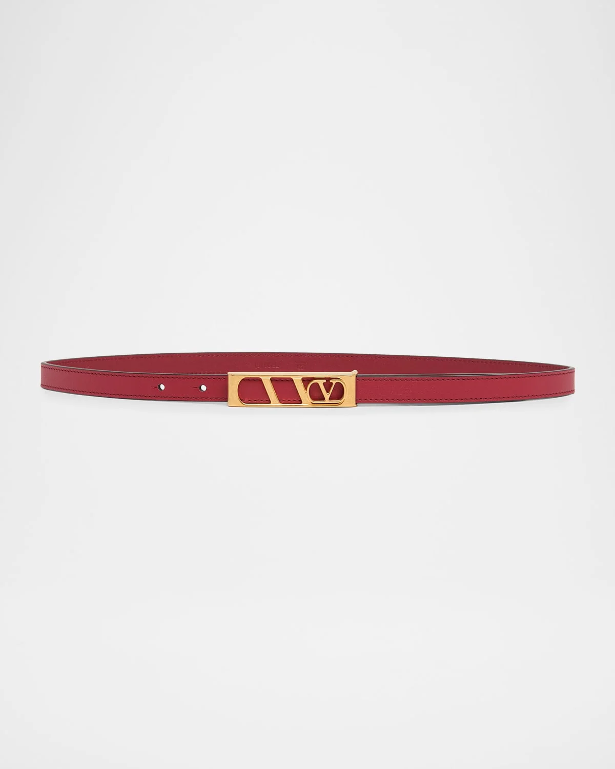 VLogo Signature Skinny Calfskin Belt, 15mm - 1
