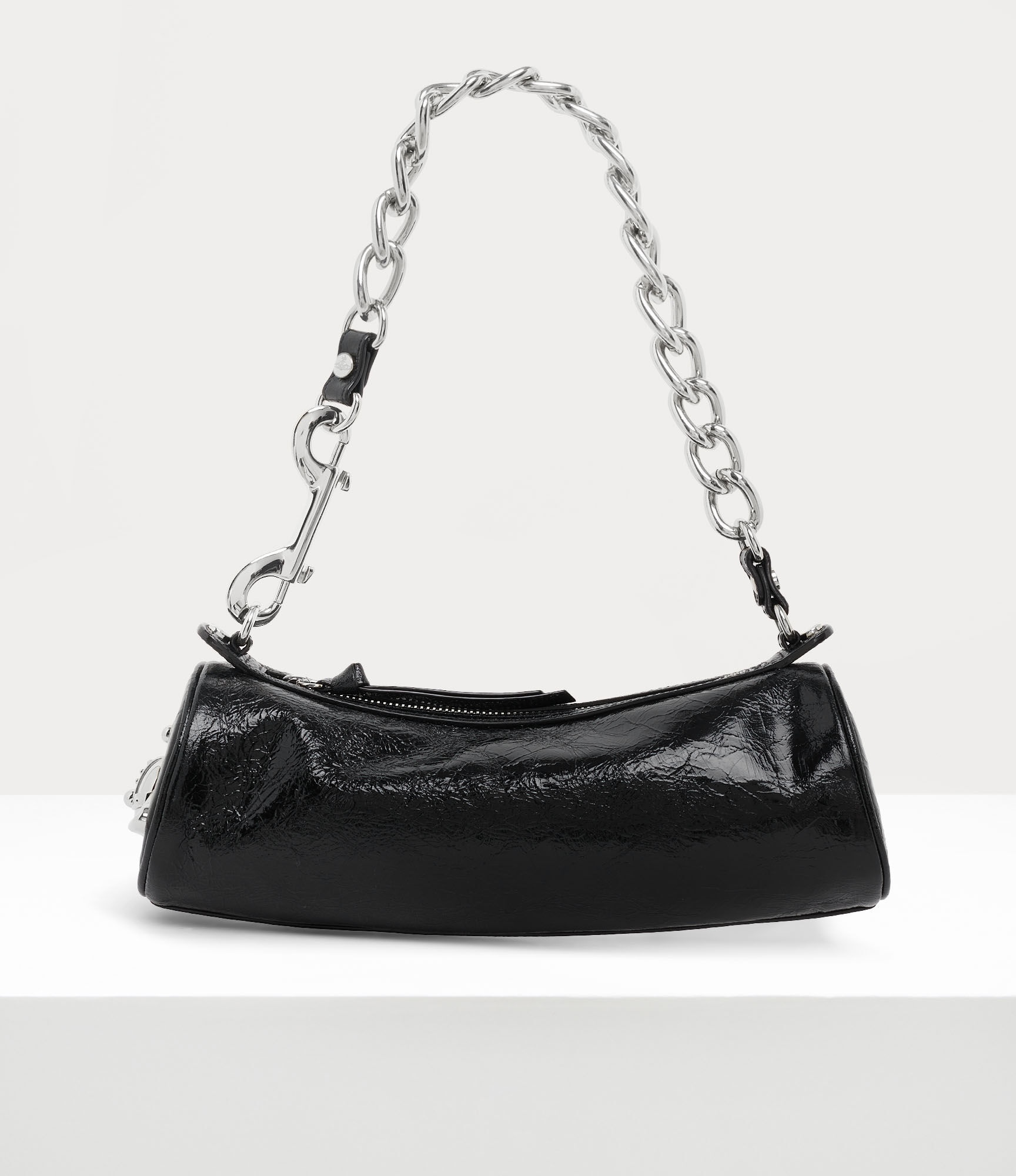 トートバッグ Vivienne Westwood Cindy Cylinder Tote Bag Silver 4603000AWL0 Cindy Cylinder Bag in SILVER | Vivienne Westwood®