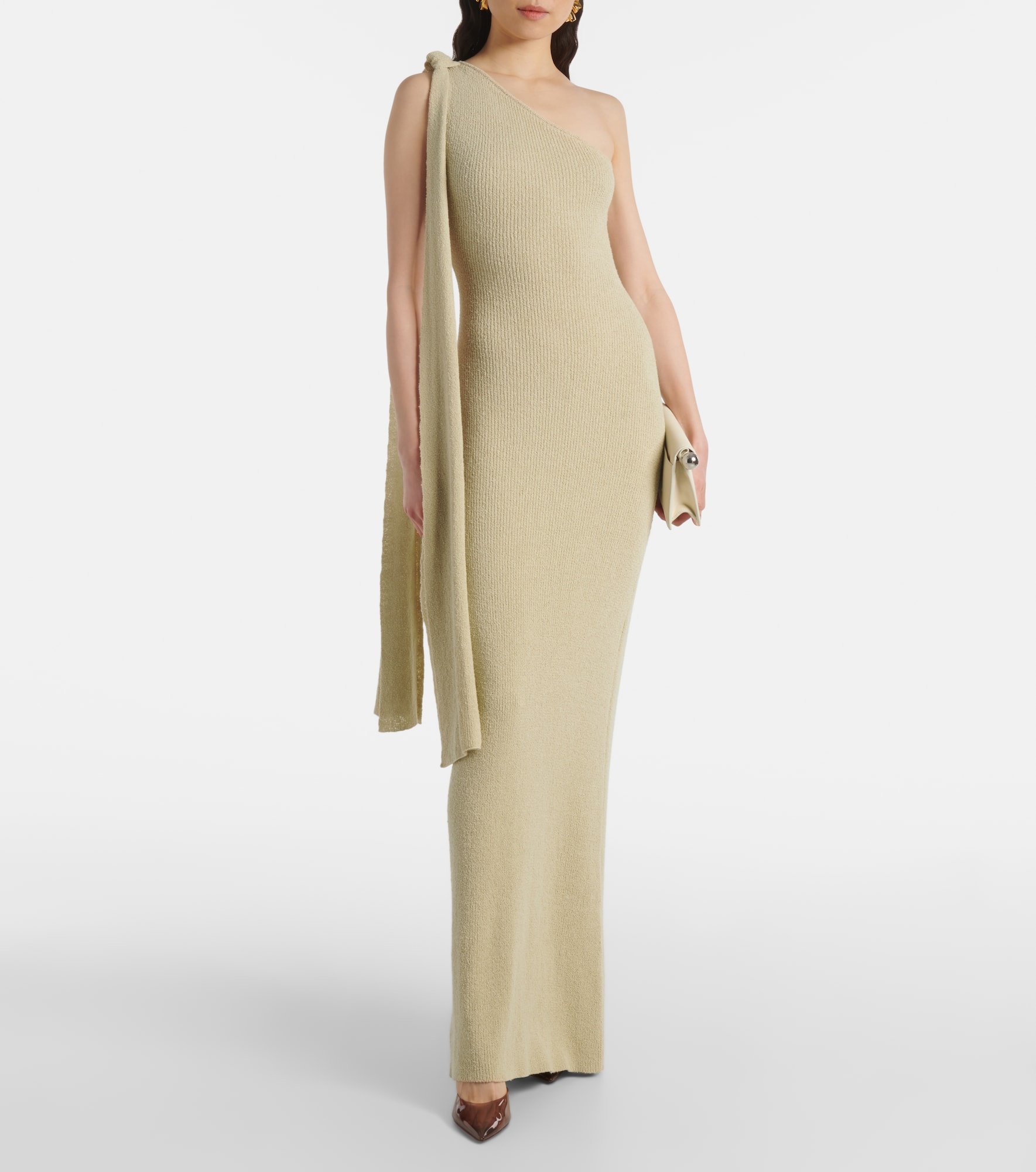 Dara one-shoulder draped maxi dress - 2
