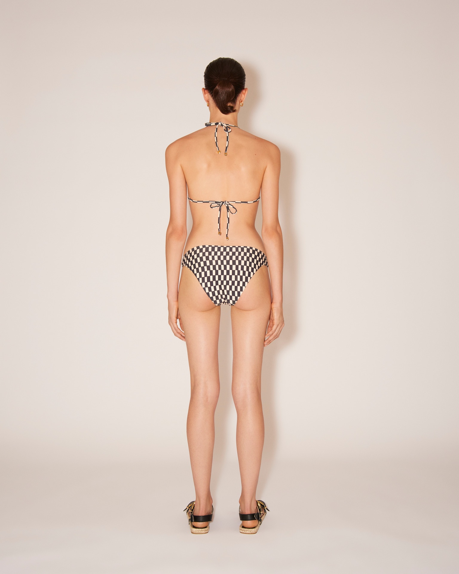 CAIA - Matte stretch bikini top - Creme - 4