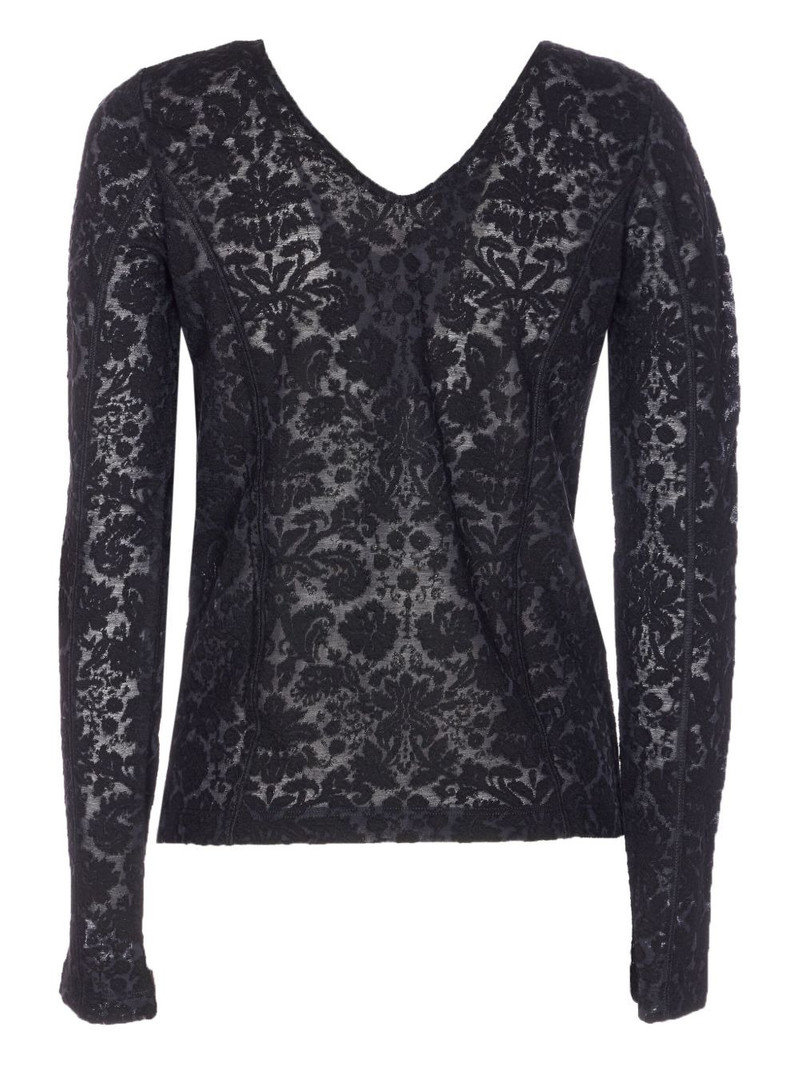 PINKO lace effect michetti top outlook