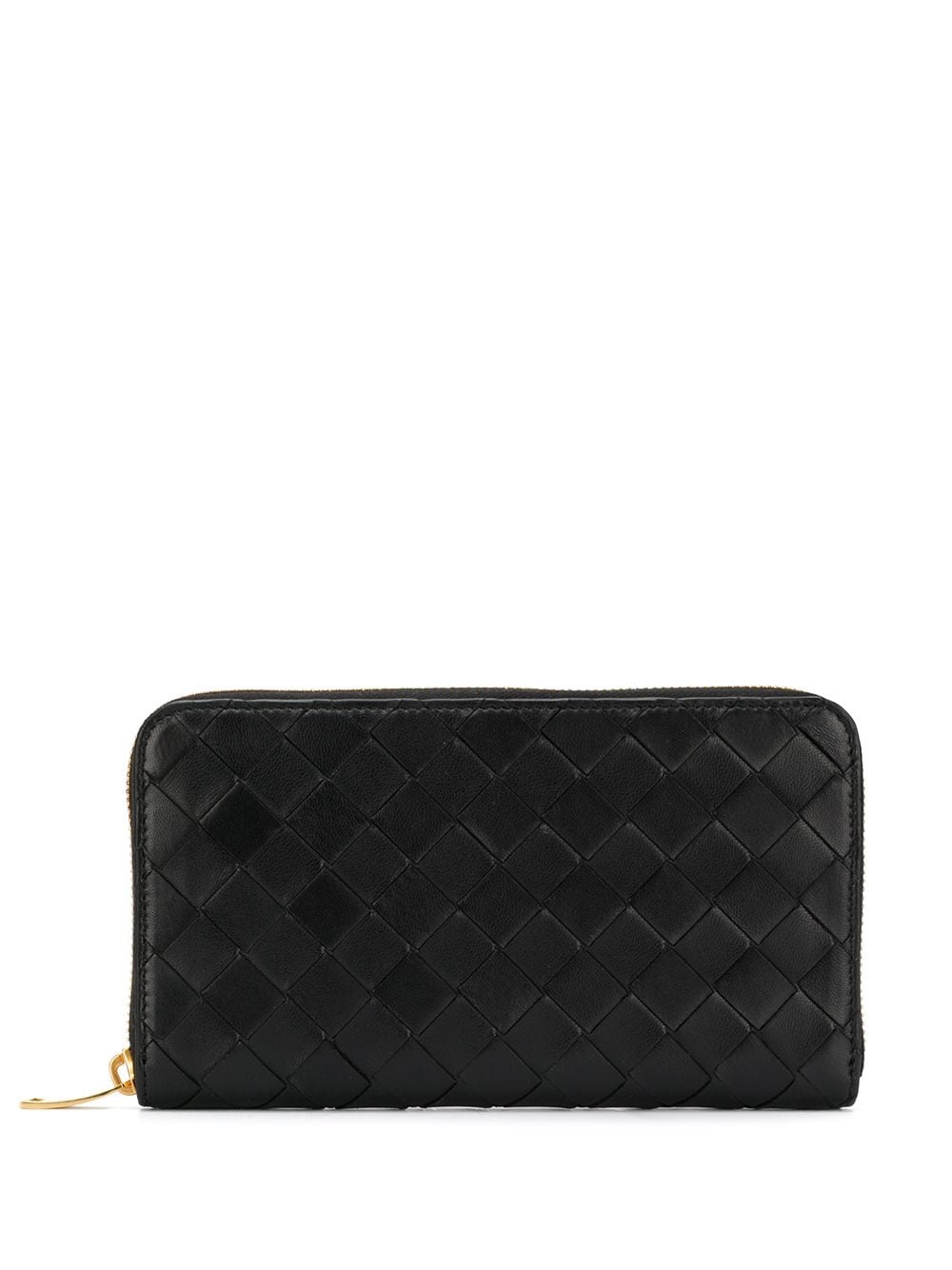 intrecciato weave continental wallet - 1