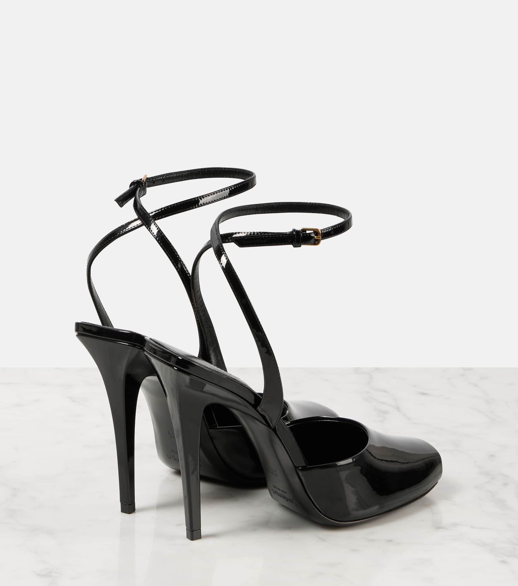 La Scandale 110 patent leather sandals - 2