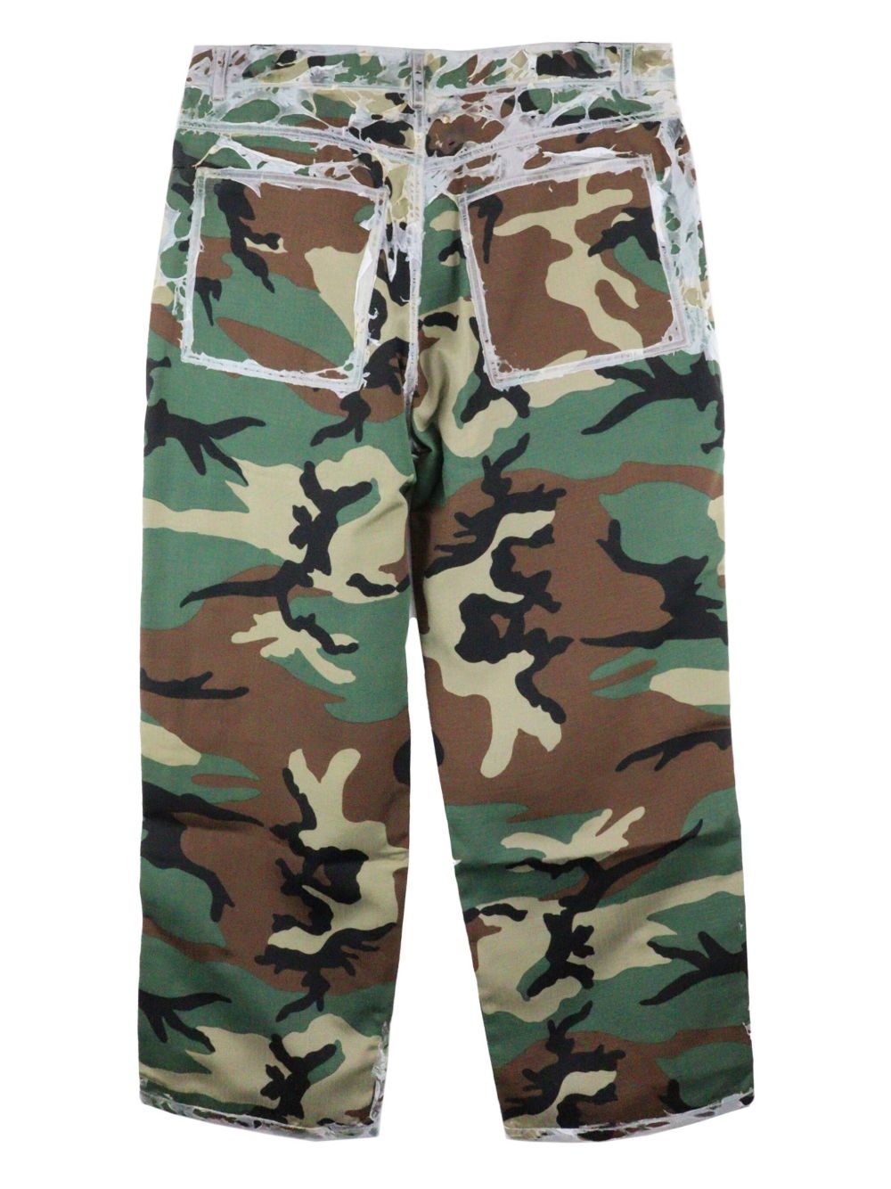 camouflage-print trousers - 2