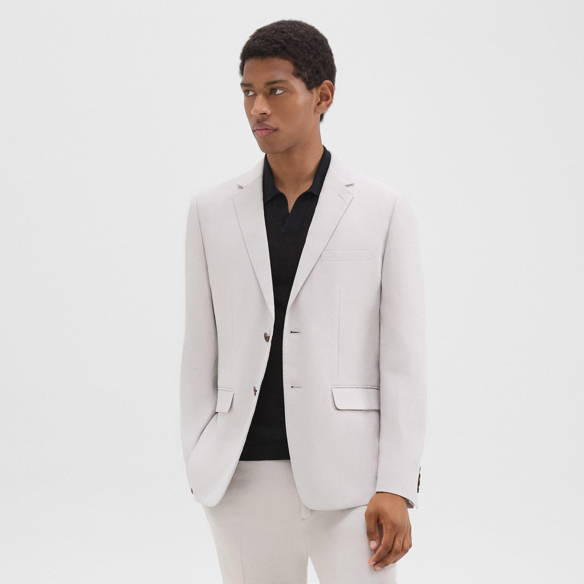 Morton Slim Blazer in Linen-Viscose - 3