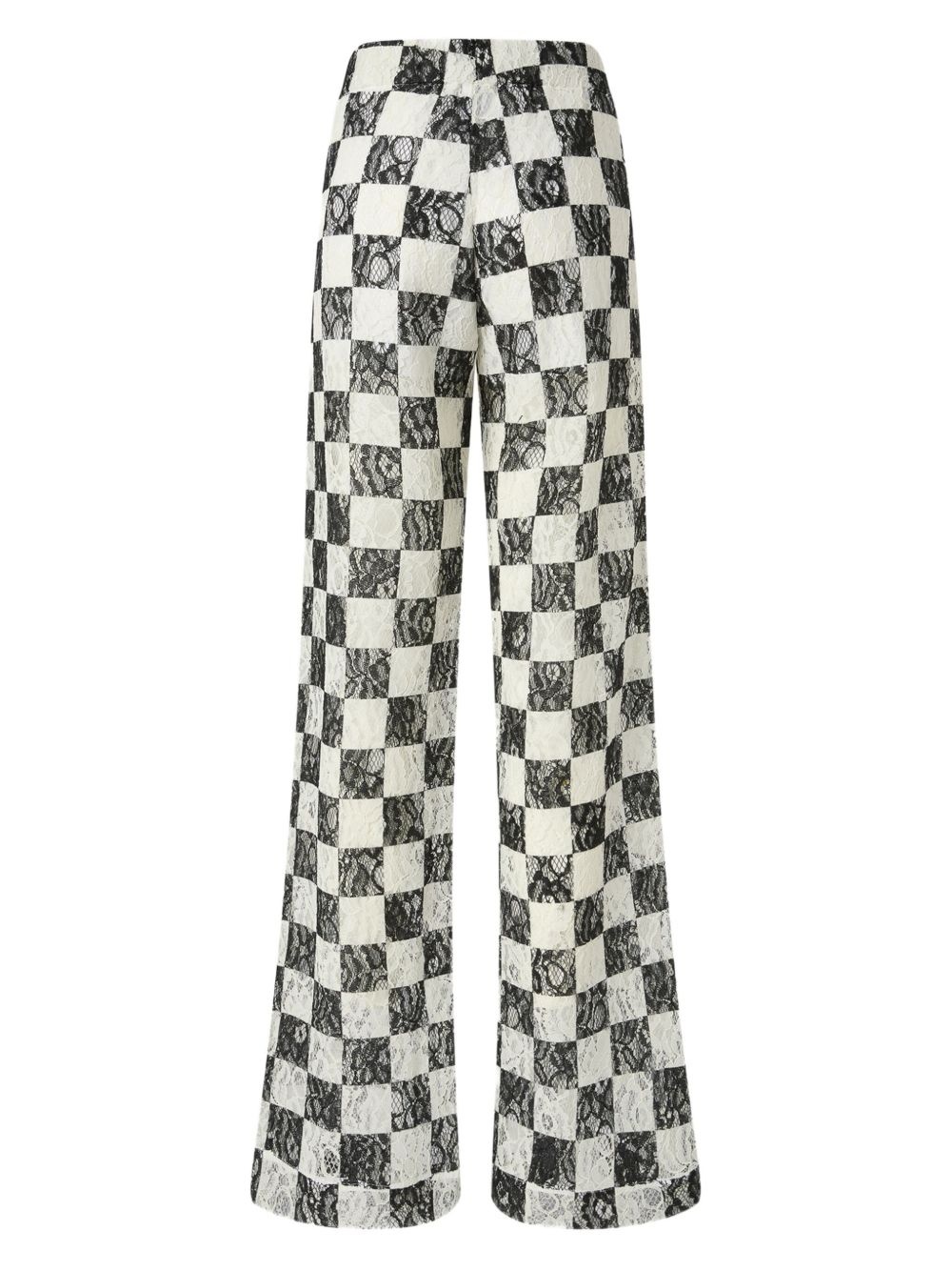 checked palazzo pants - 2