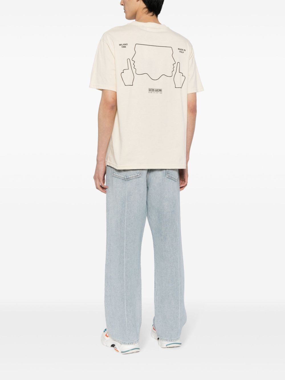 slogan-print cotton T-shirt - 2