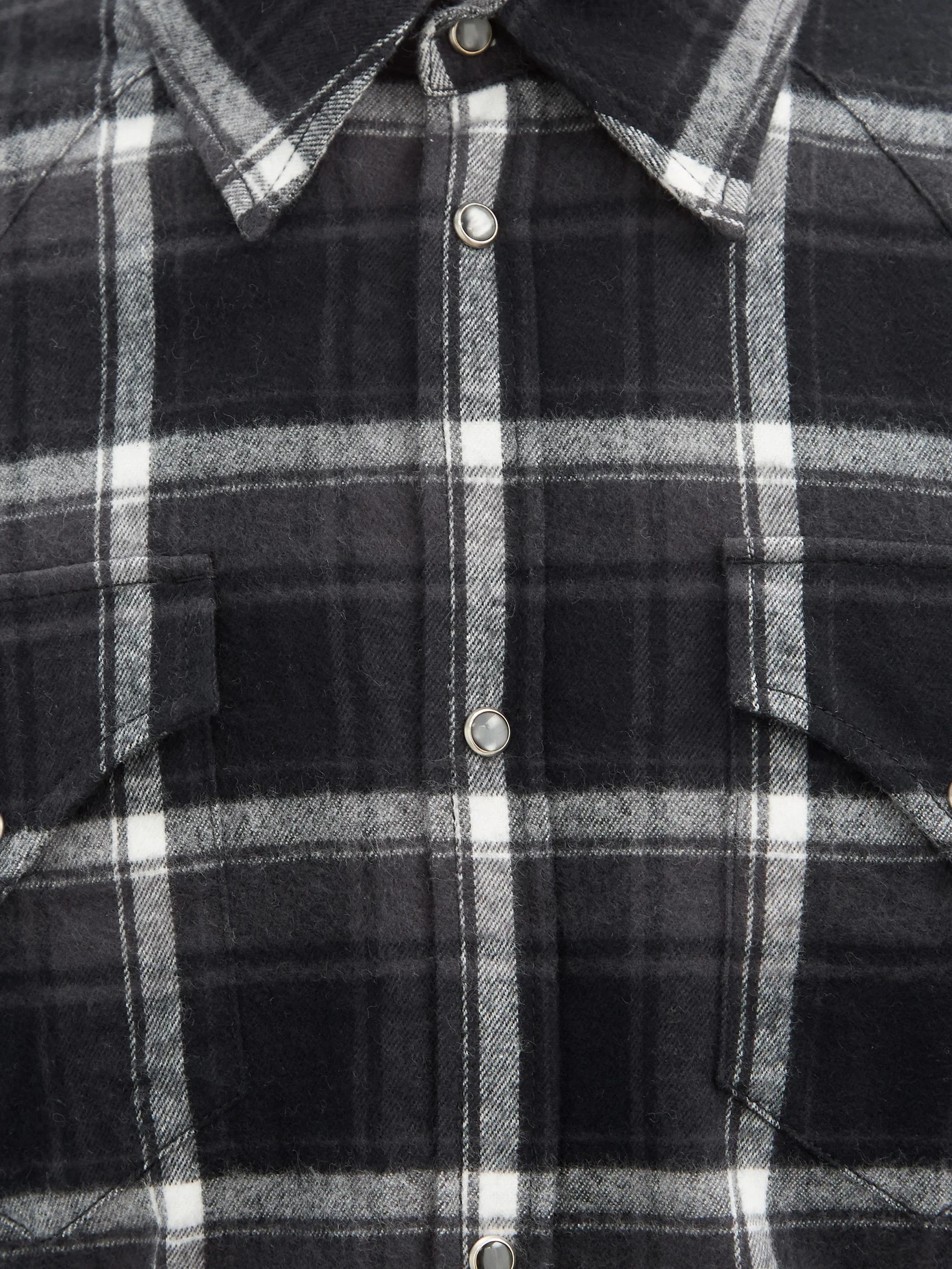 Checked cotton-flannel shirt - 3