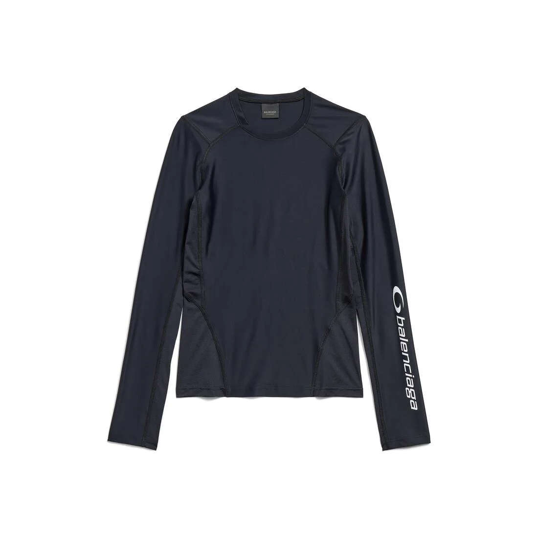 Women's Long Sleeve Fitted Top in Black - 1