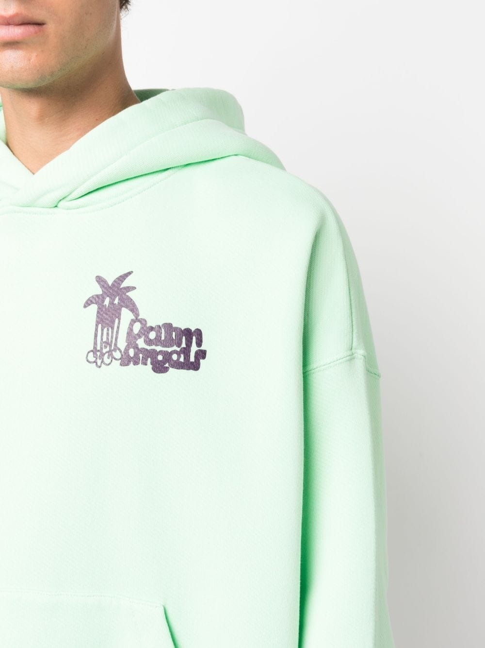 Douby logo-print cotton hoodie - 5
