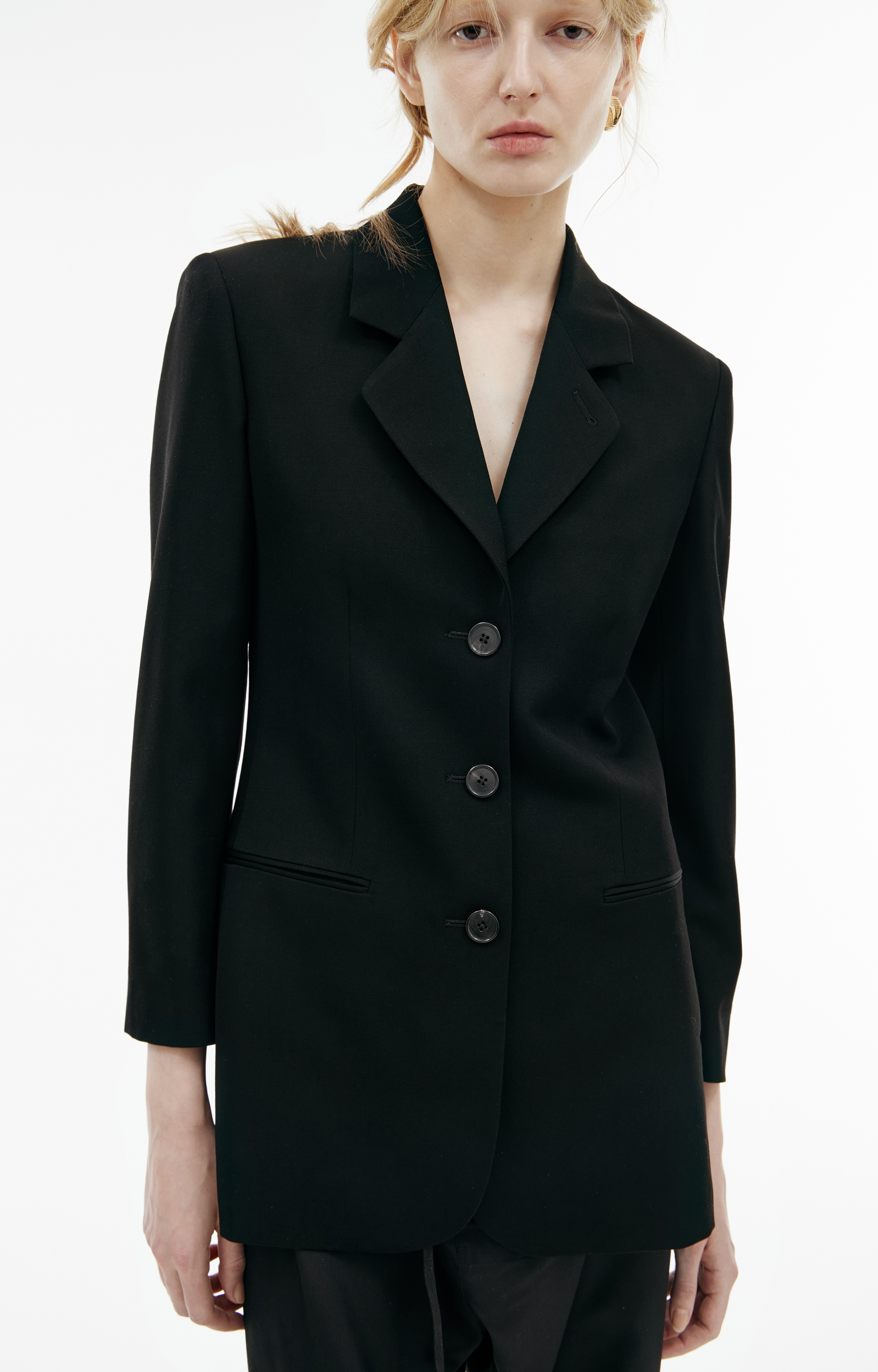 BASIC WOOL BLAZER - 4