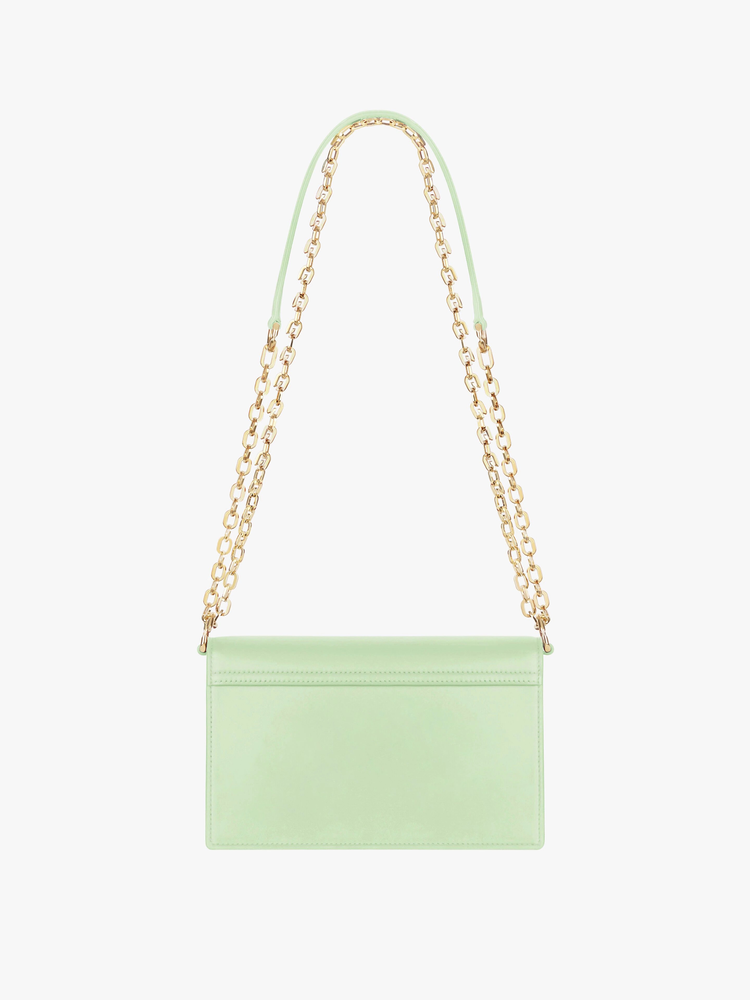 SMALL 4G BAG IN SHINY LEATHER WITH CHAIN - 5