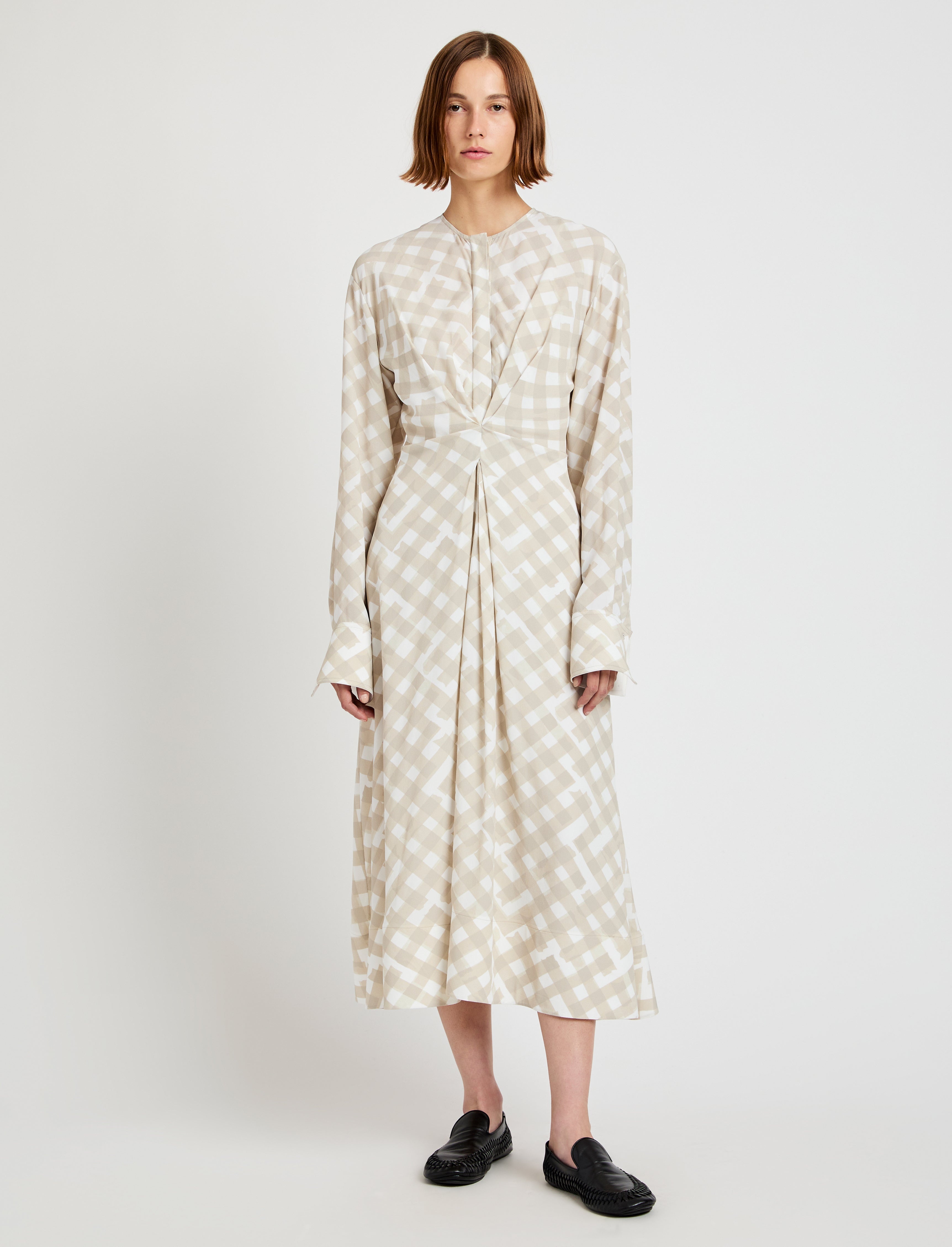 Keria Dress in Printed Crepe De Chine - 6