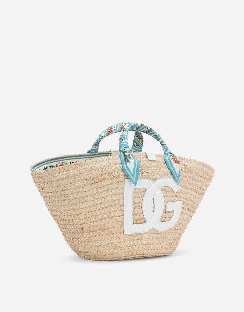 Straw Kendra bag with DG logo 3