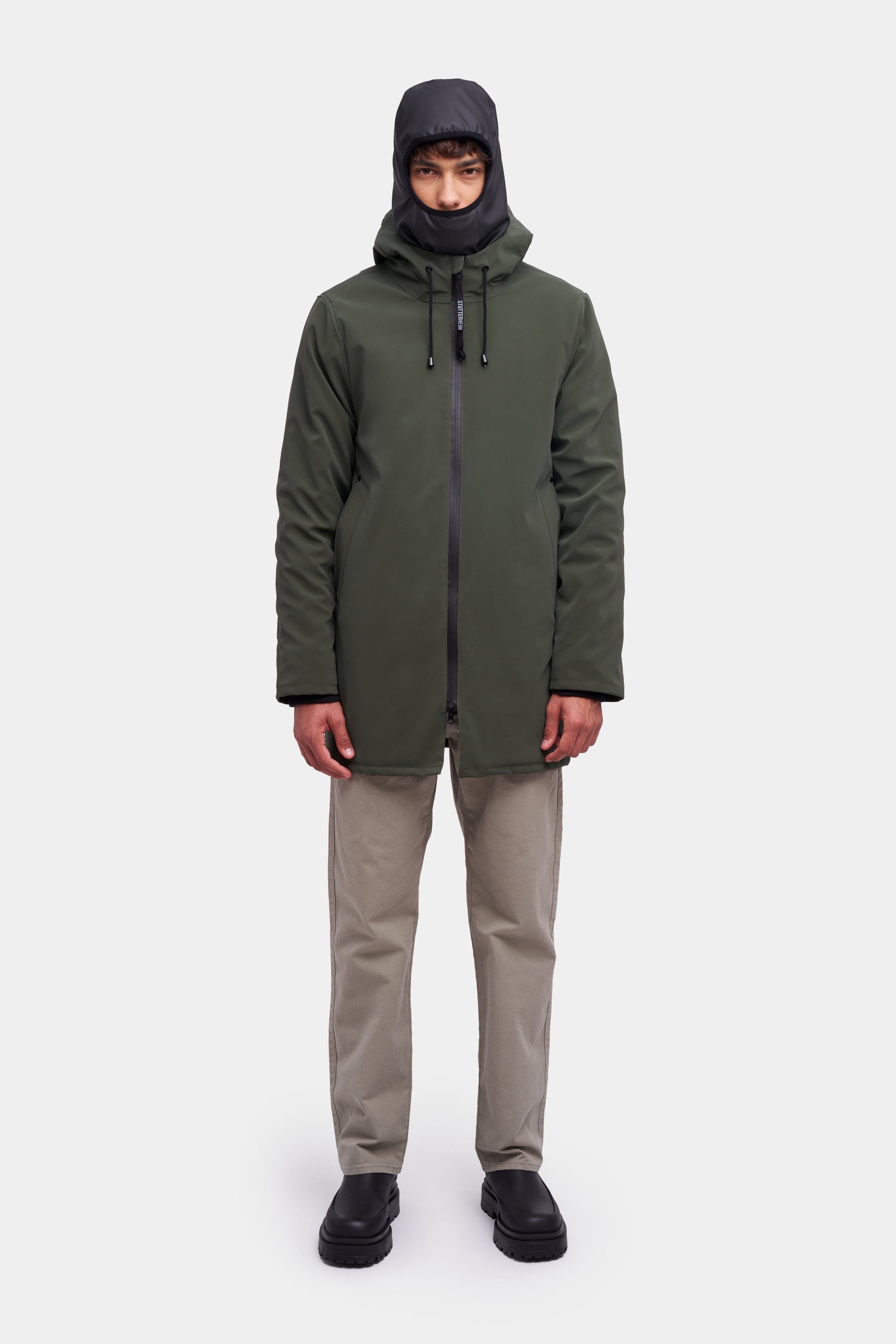 Stockholm Winter Matte Jacket Dark Green - 2