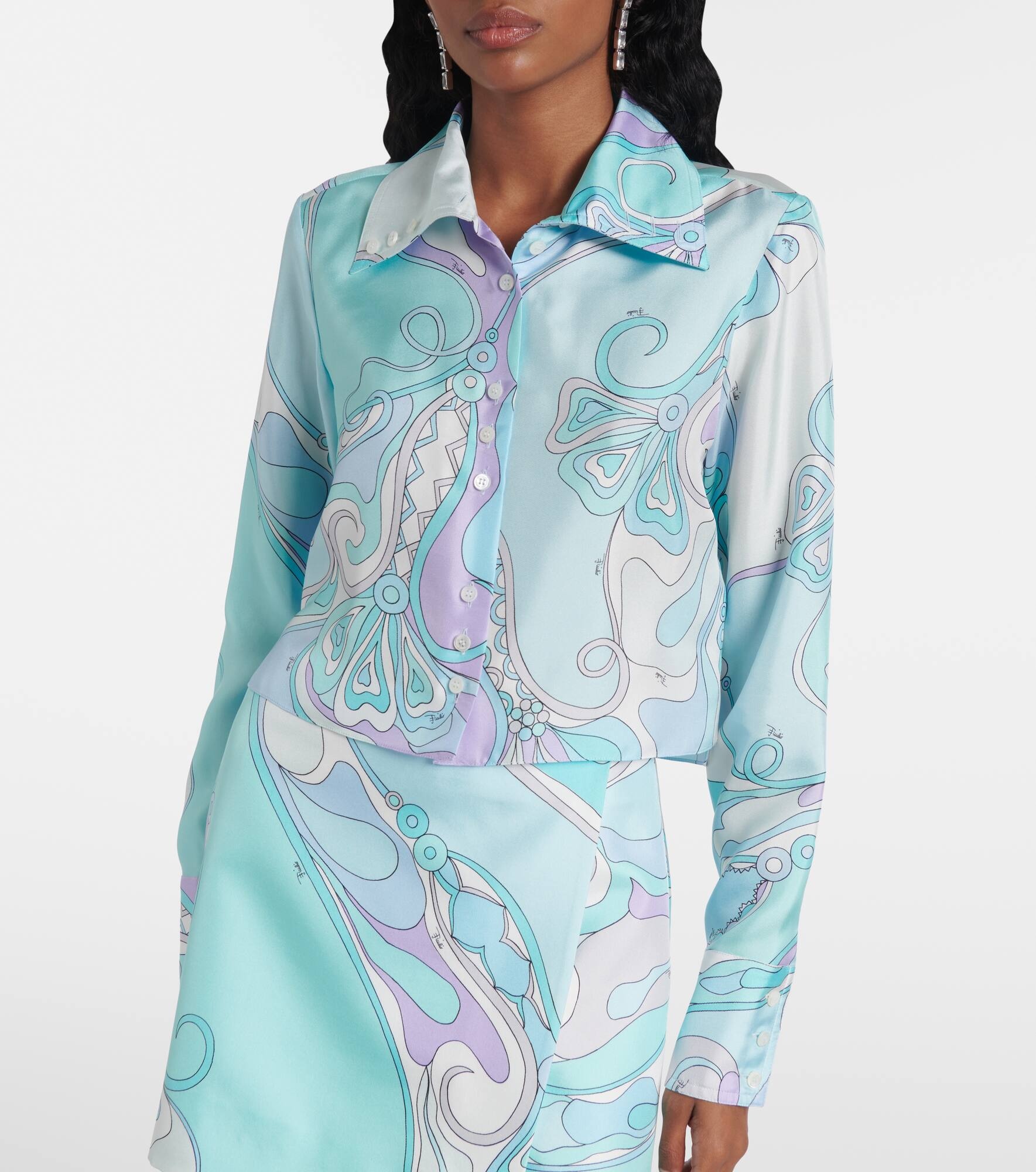 Orchidee silk shirt - 6