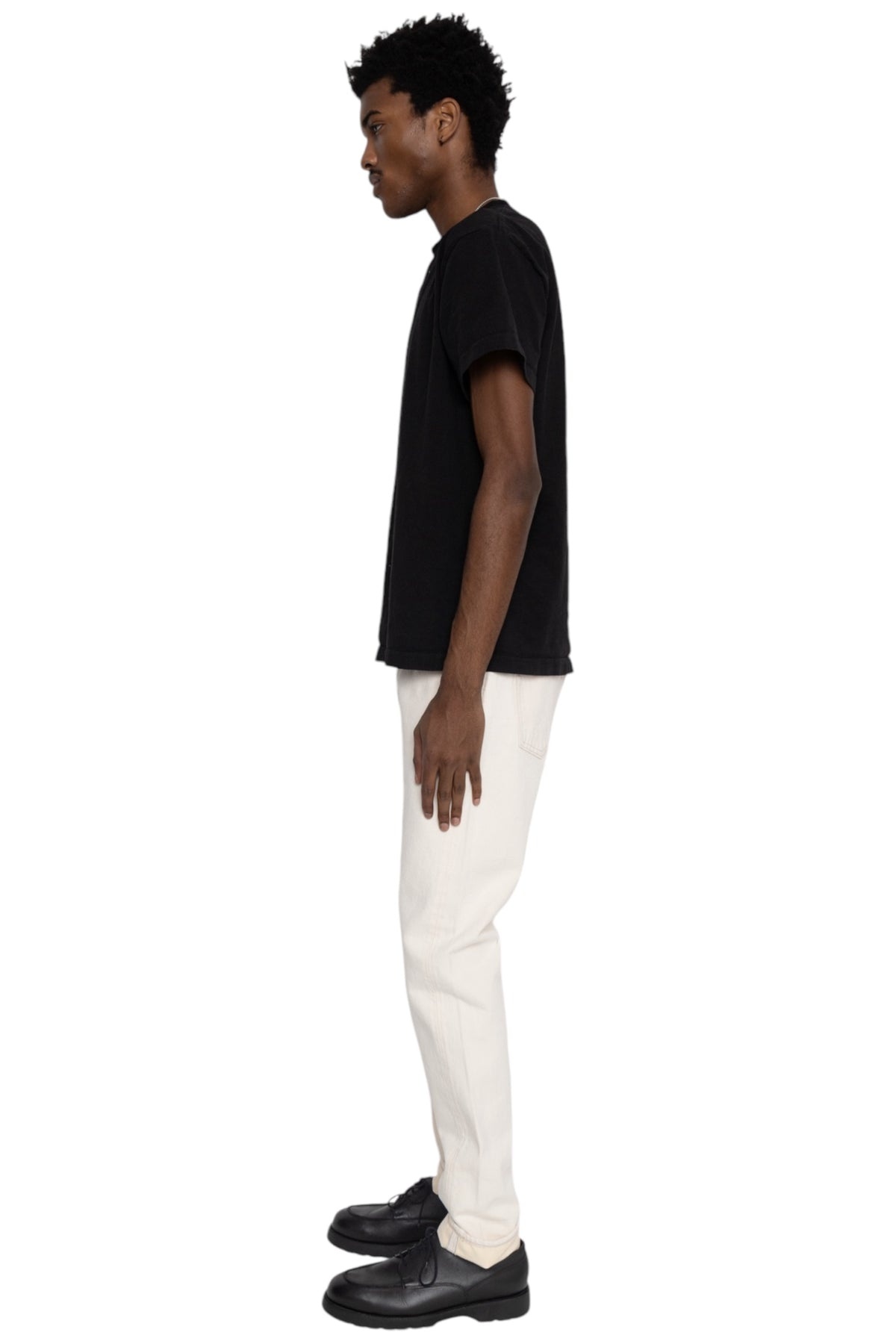 1172-2 14oz Ecru Selvedge 5 Pocket Pants Relax Tapered - 5