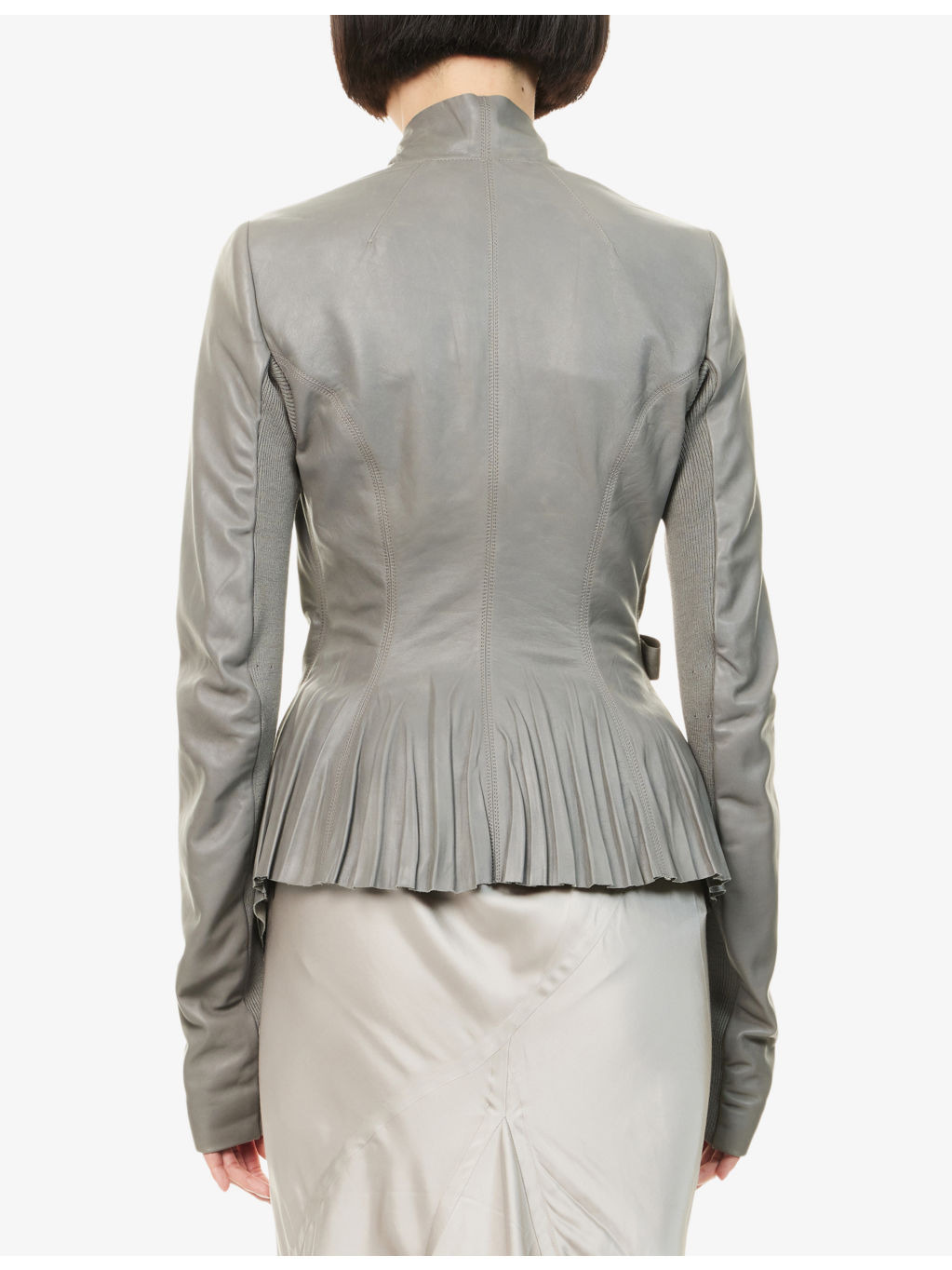 Hollywood Wrap-Front Leather Jacket - 4