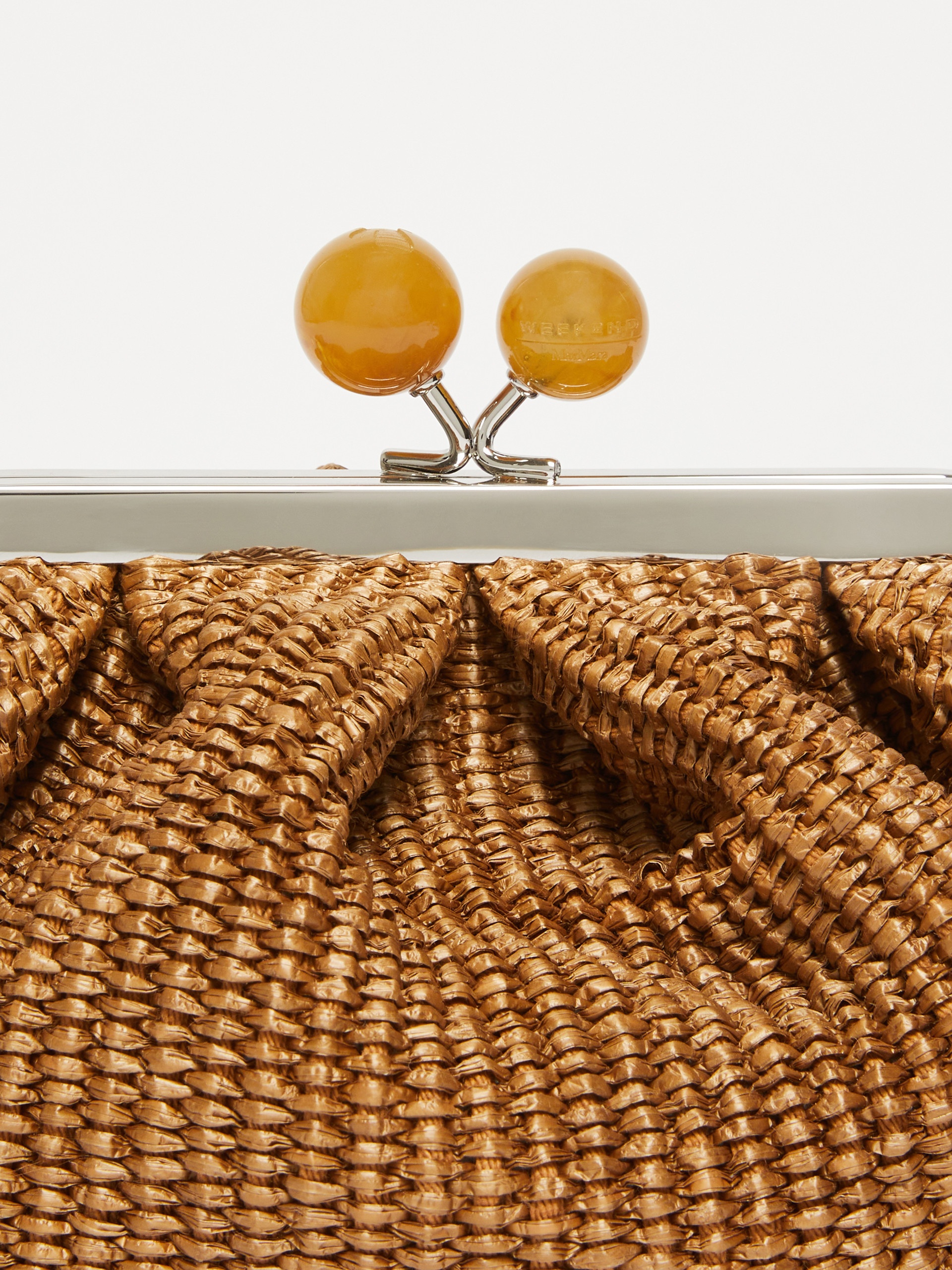 PALMAS Small raffia-effect Pasticcino Bag - 5
