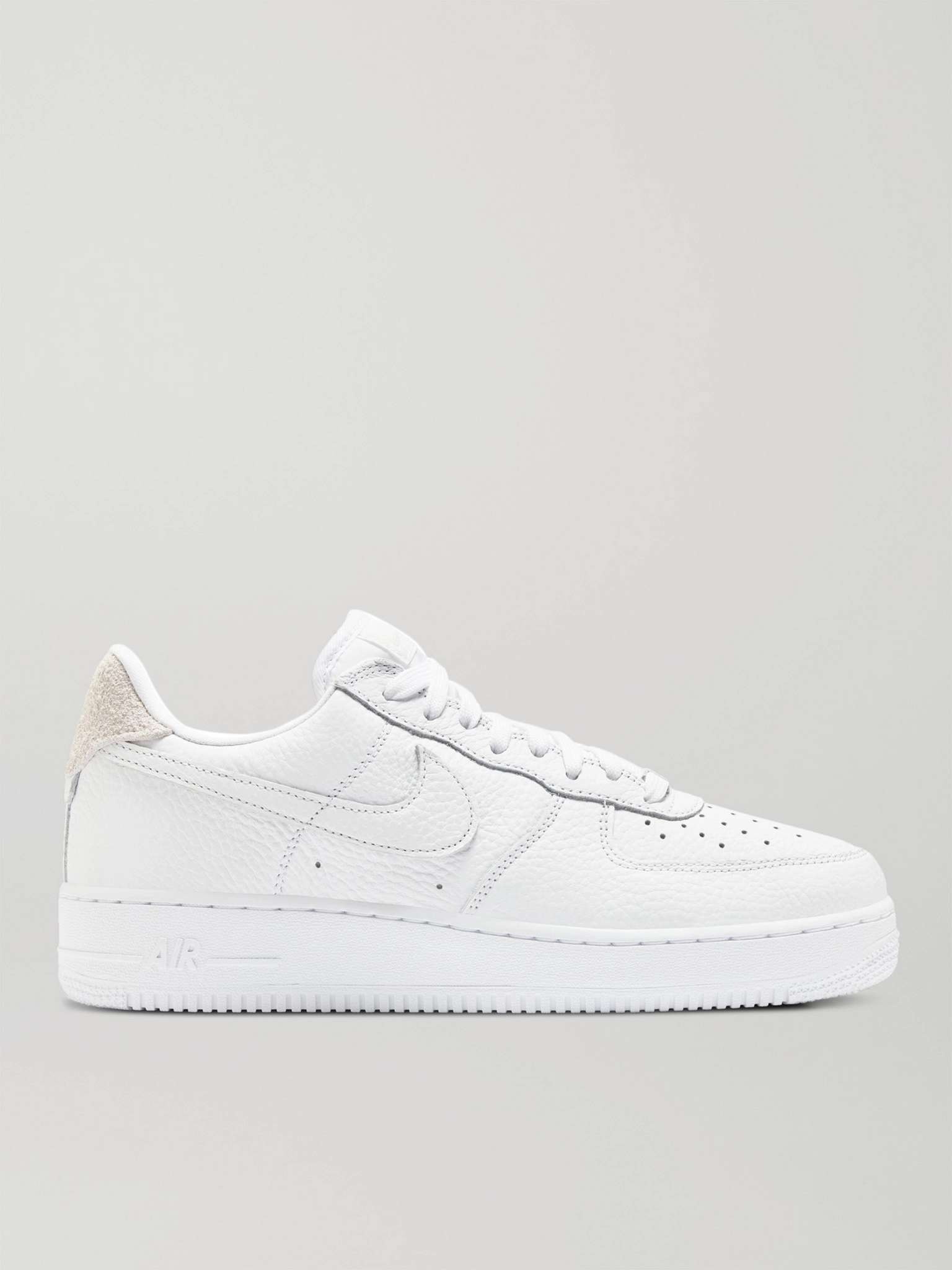 Air Force 1 '07 Craft Full-Grain Leather and Suede Sneakers - 1