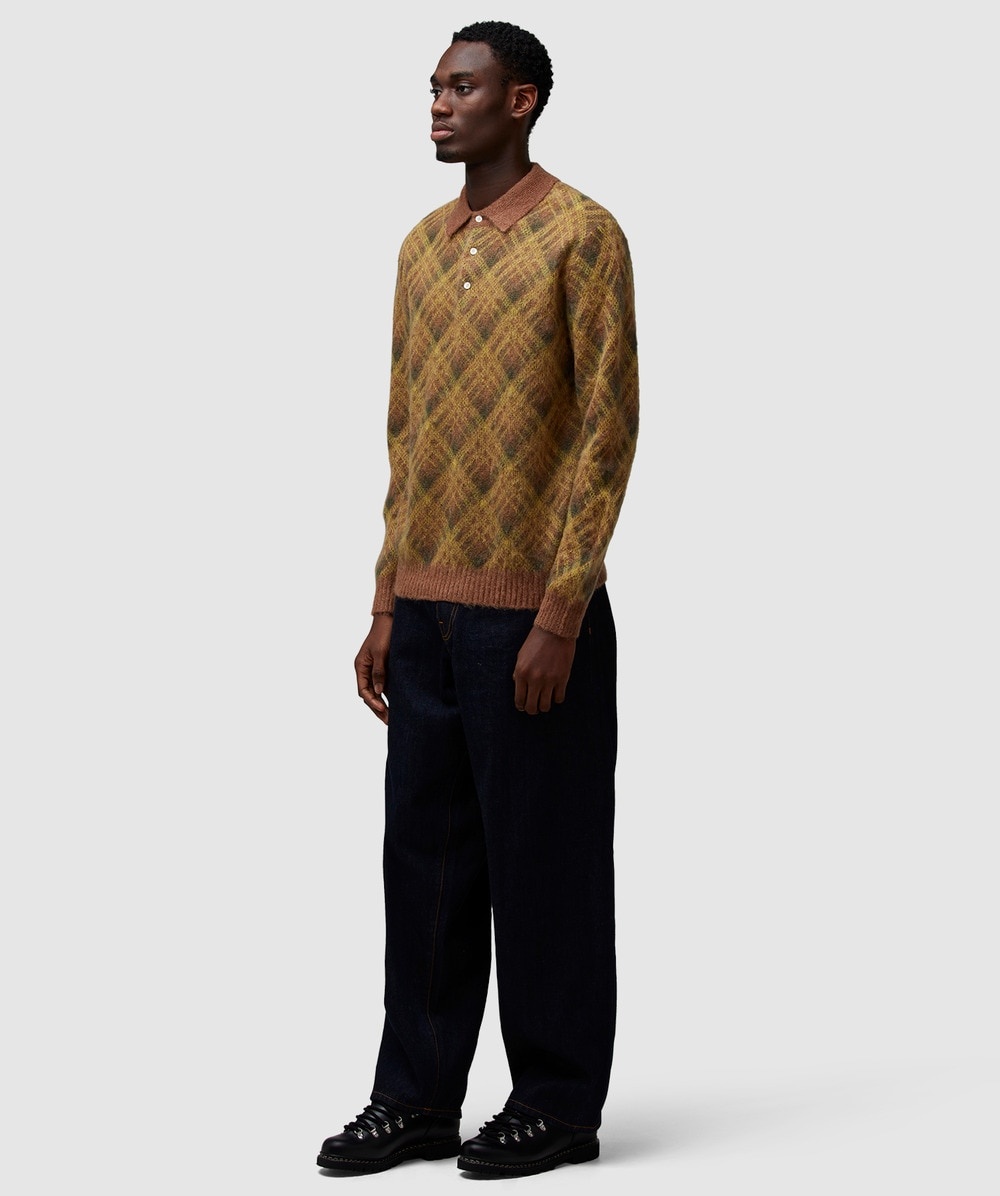 Long sleeve knitted polo shirt - 6