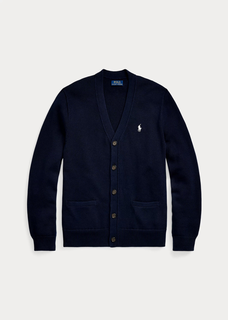 Cotton V-Neck Cardigan 1