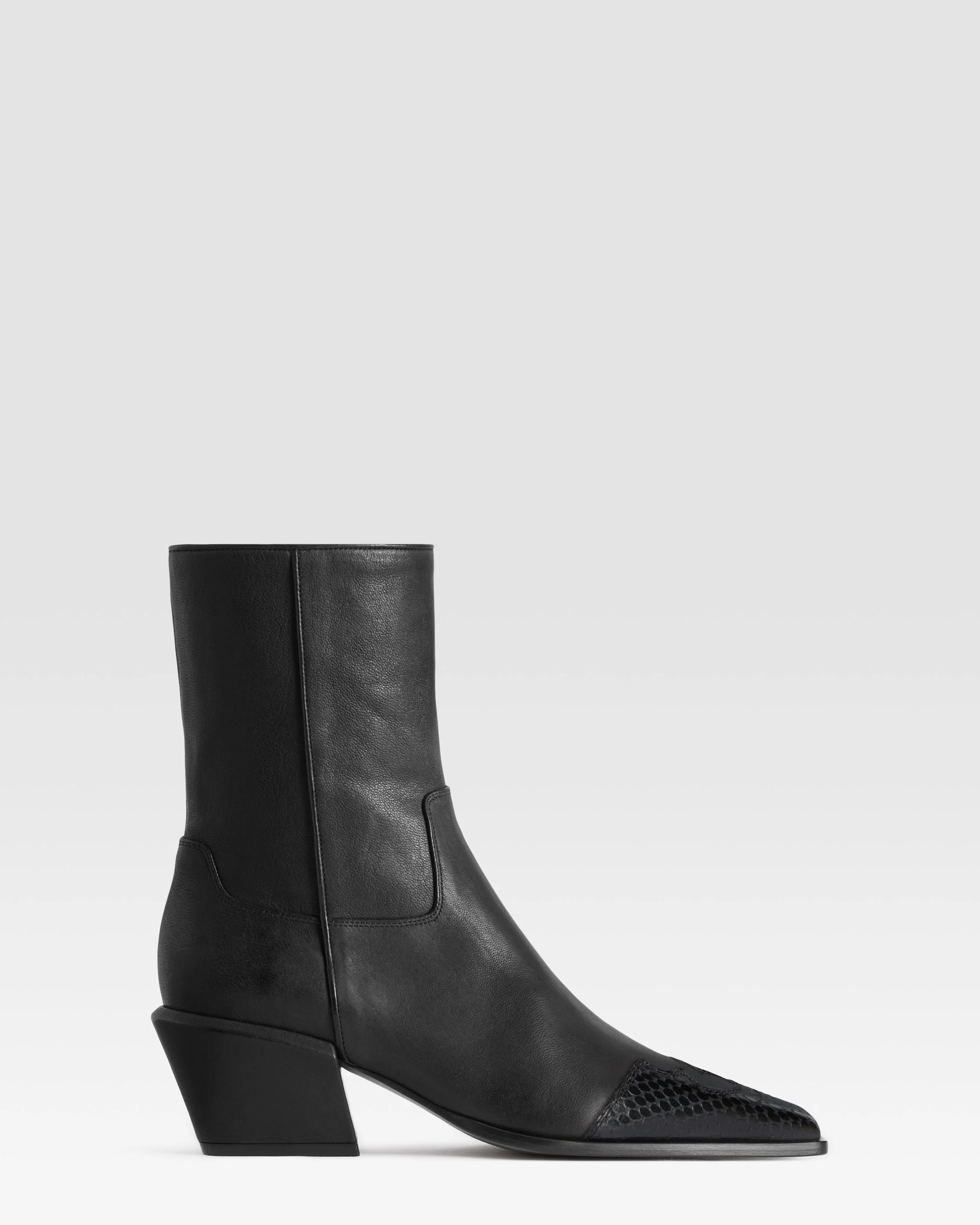 LEATHER ANKLE BOOT - 1
