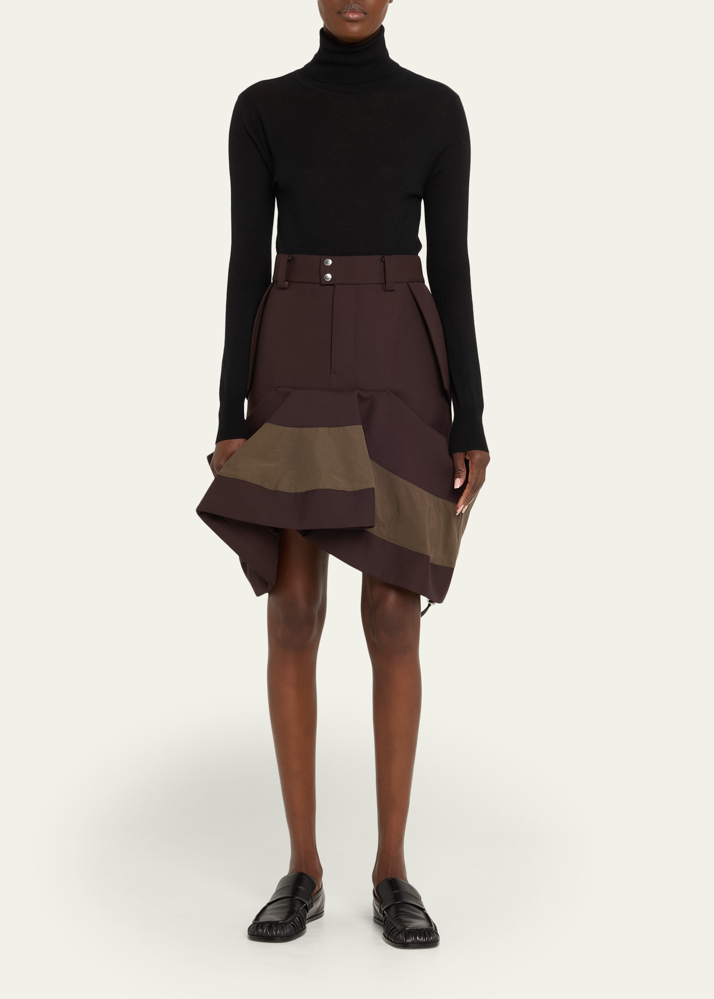 Hybrid Asymmetric Flounce Skirt - 2