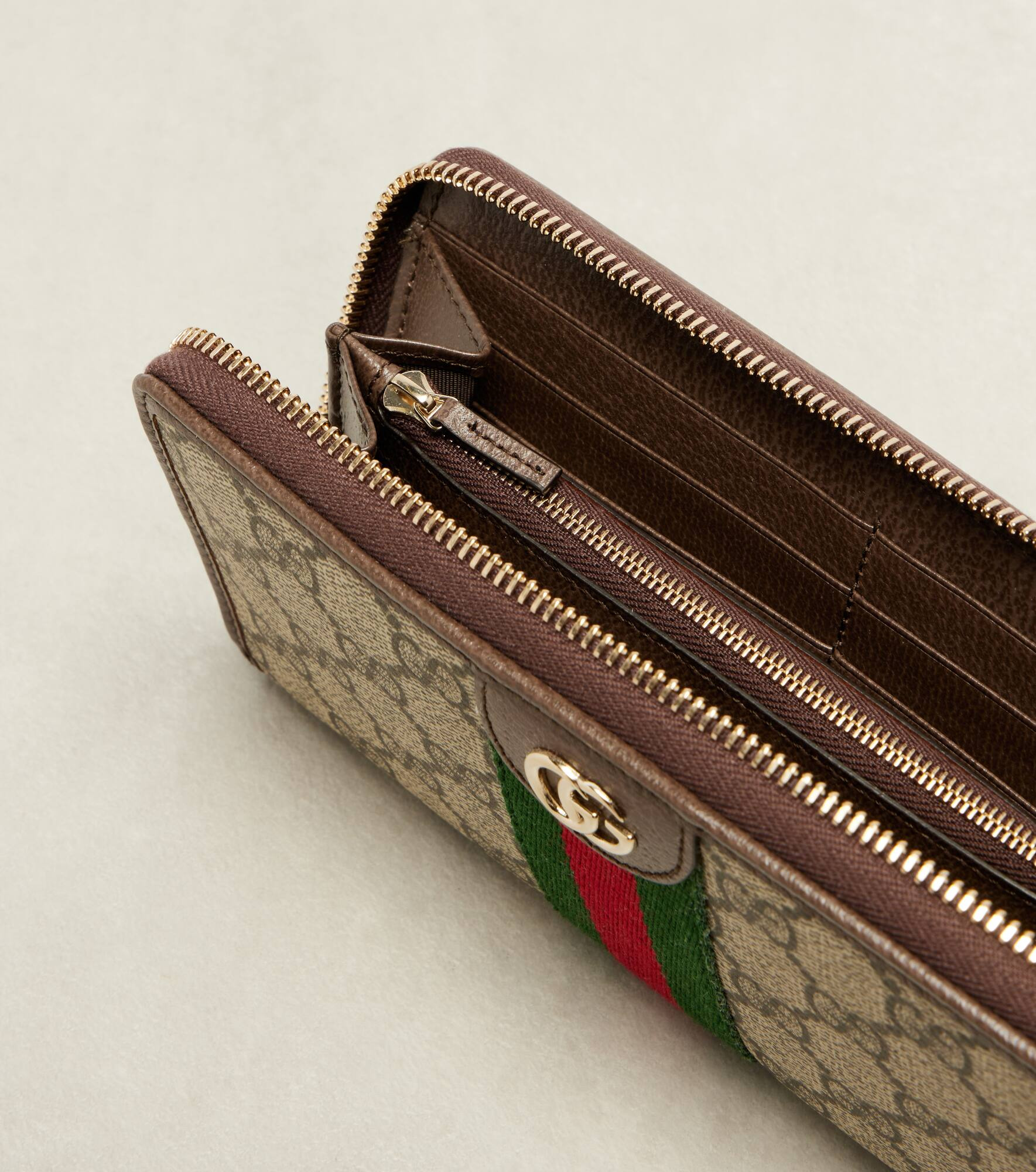 Ophidia leather-trimmed wallet - 2