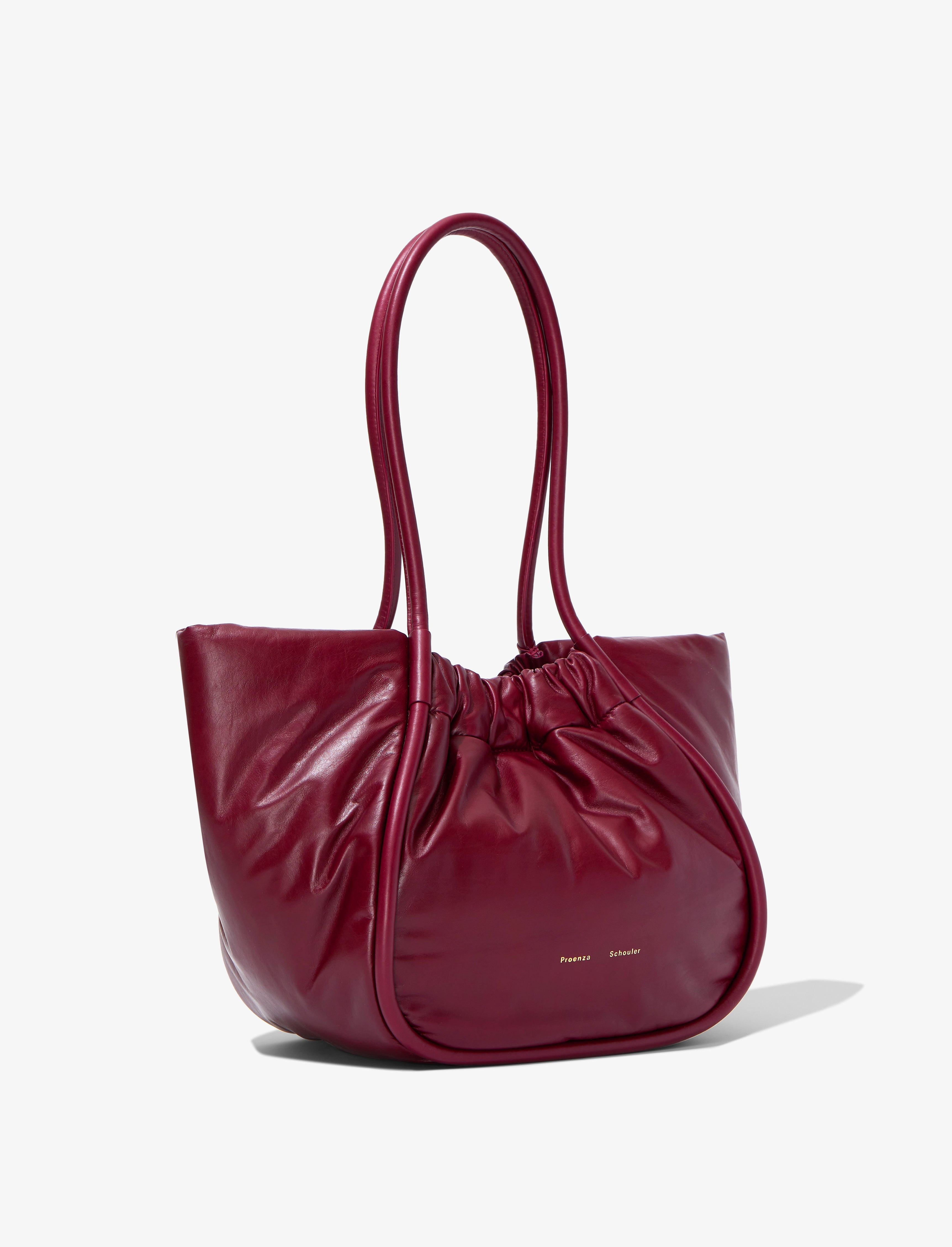 Large Ruched Tote in Puffy Nappa - 3