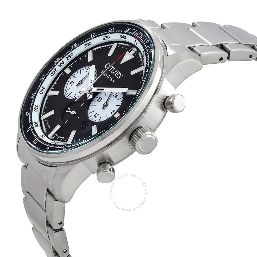 Citizen - Citizen Chronograph Eco-Drive Black Dial Men's Watch CA4500-91E - 2