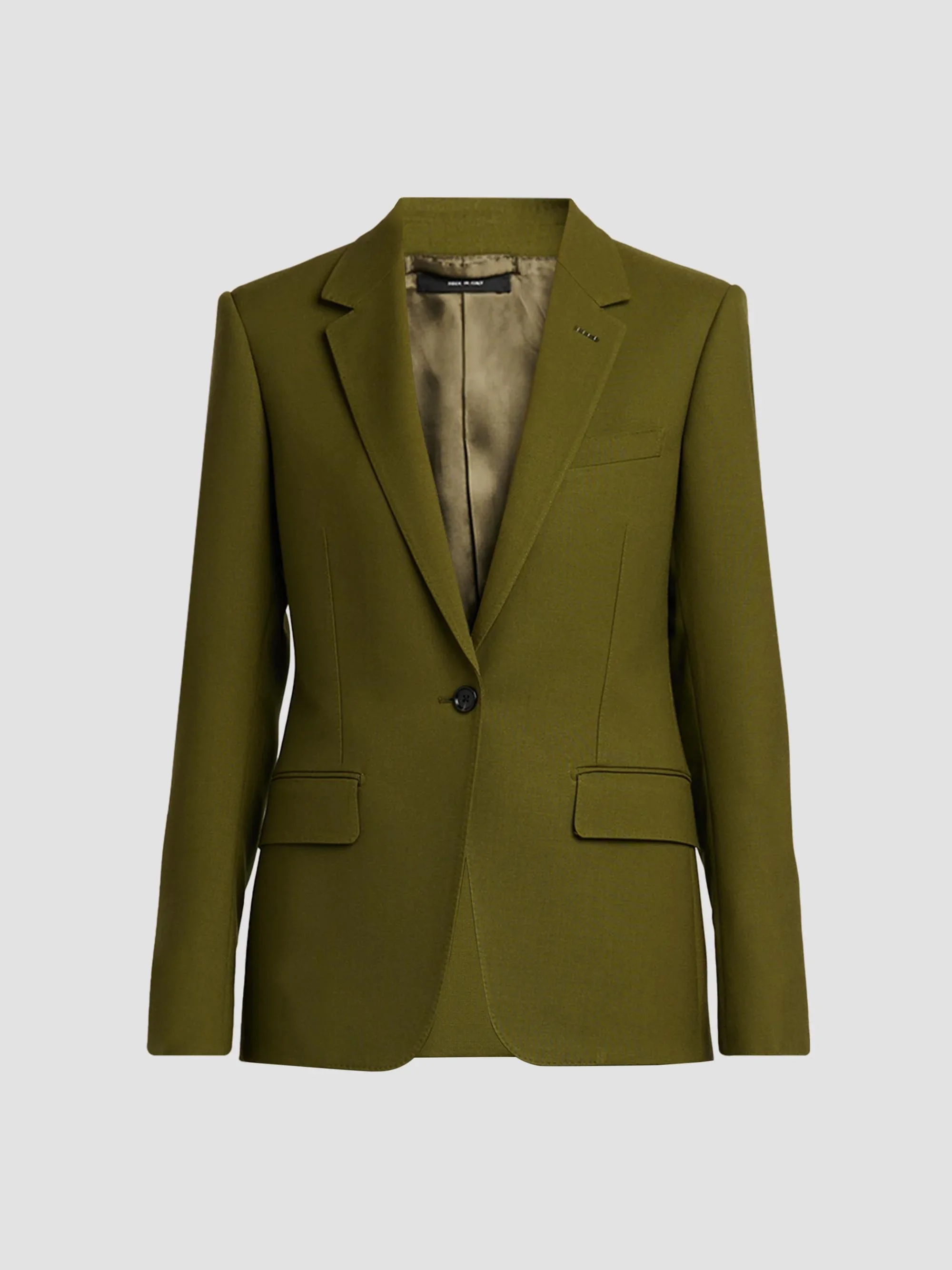 Women's Wool-Cashmere Single-Breasted Sport Jacket - Ivy Green - 1