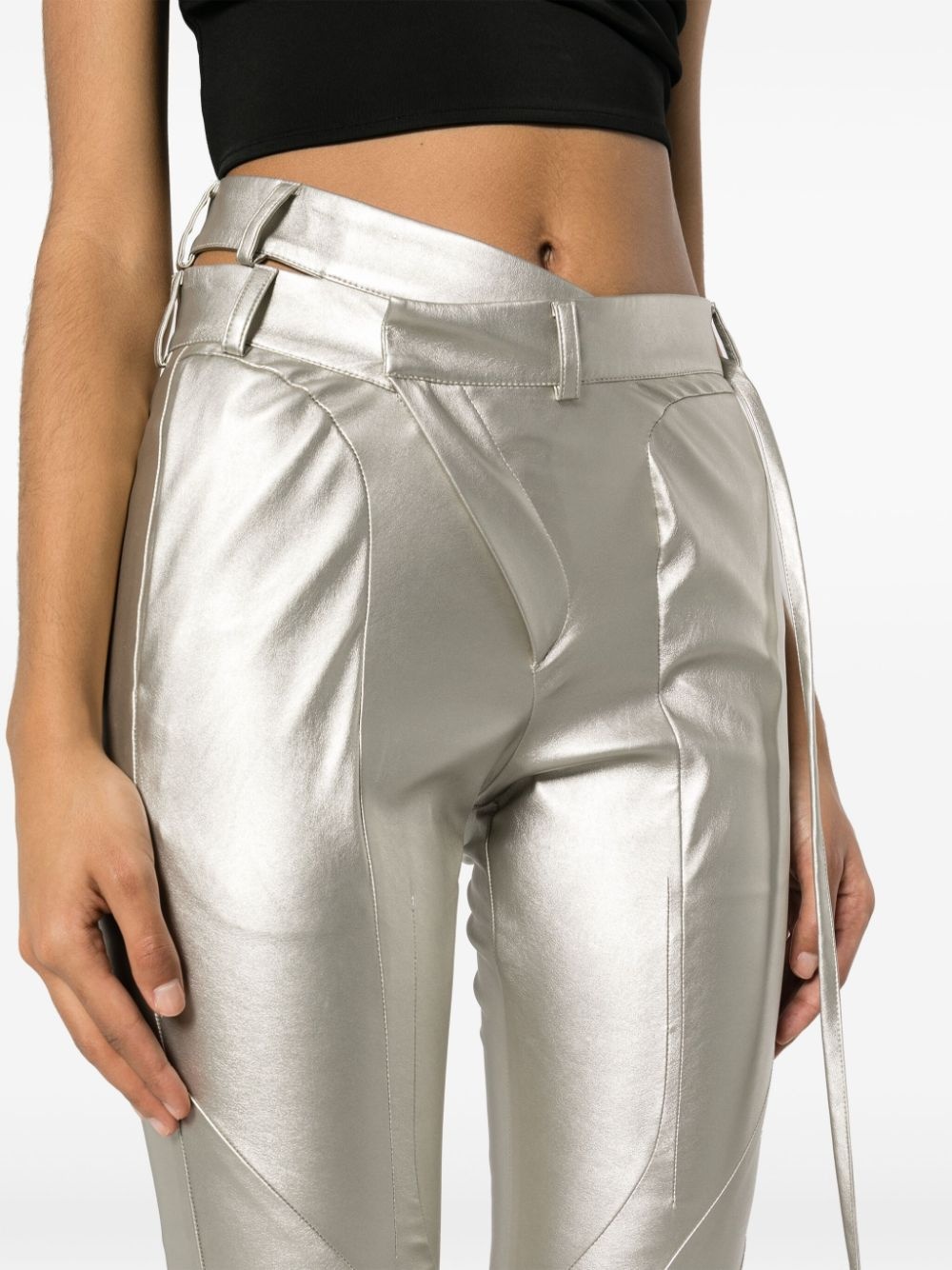 asymmetric waist trousers - 5