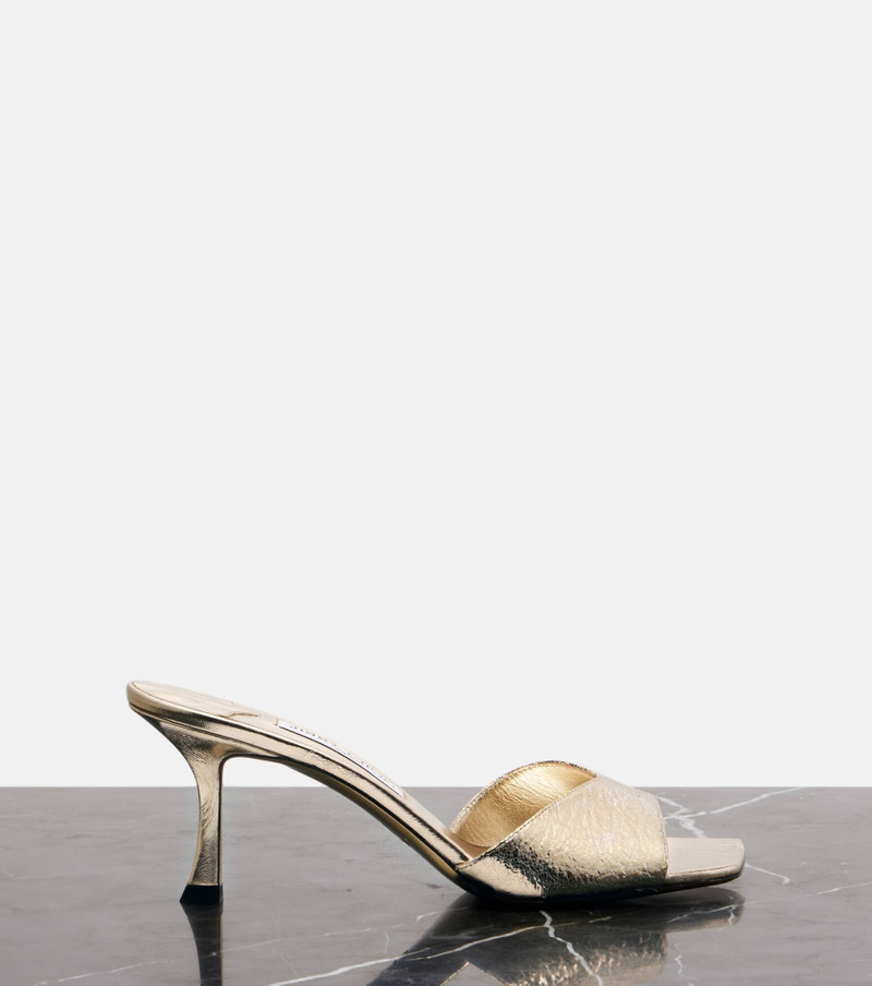 Skye 70 metallic mules 4
