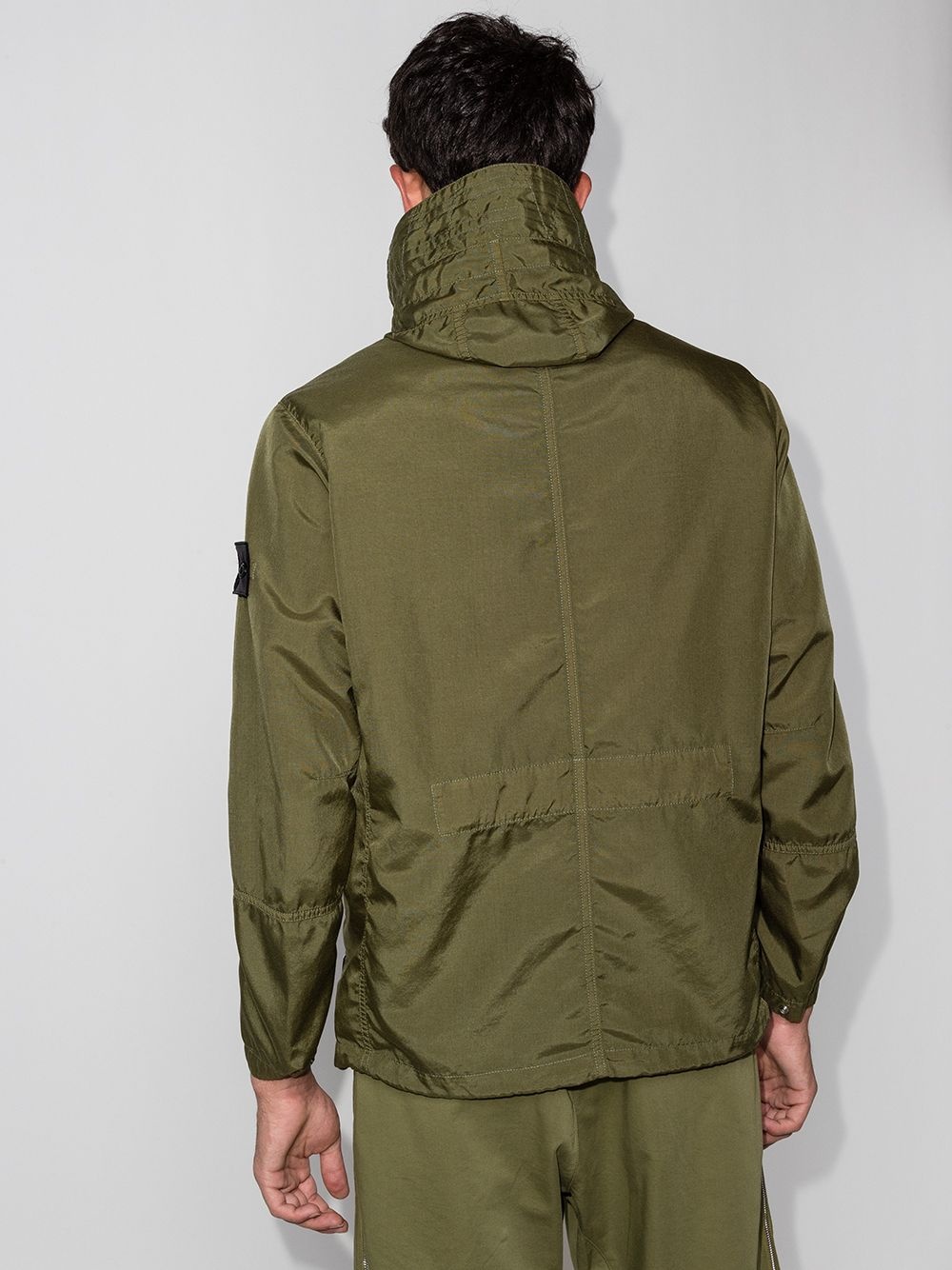 vent-panel hooded jacket - 3