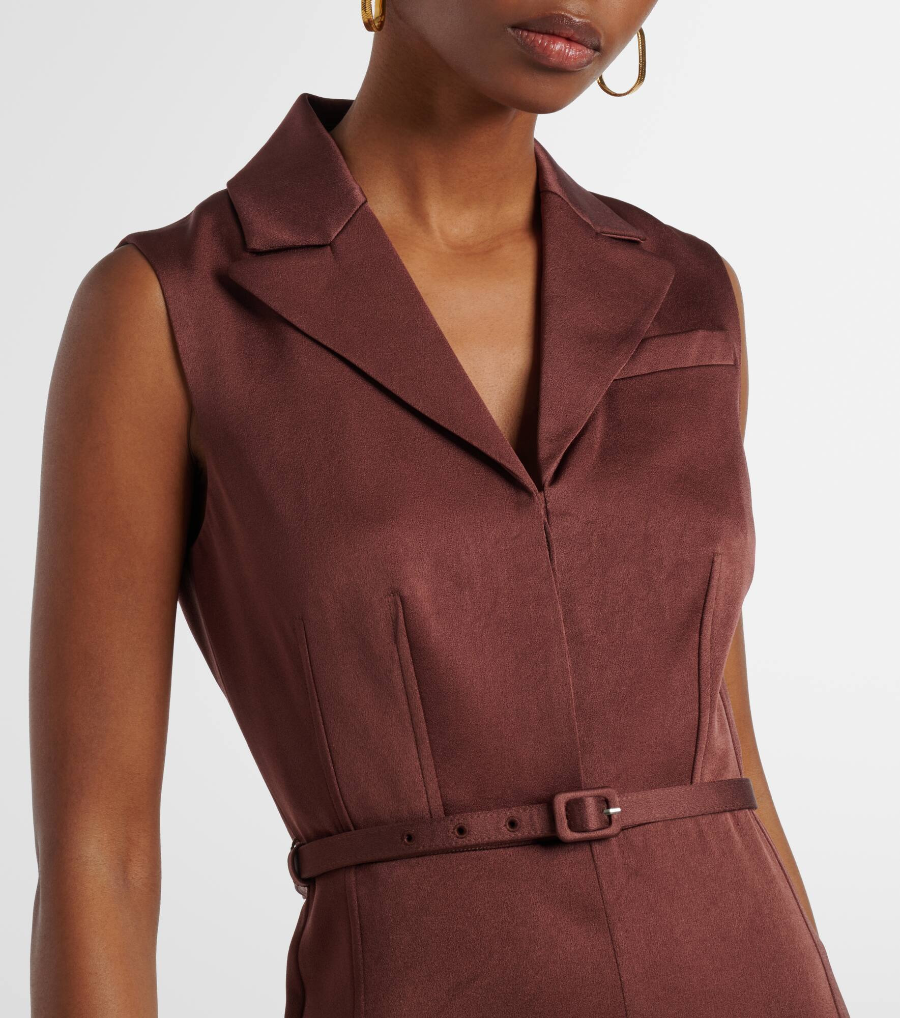 Crêpe midi dress - 4