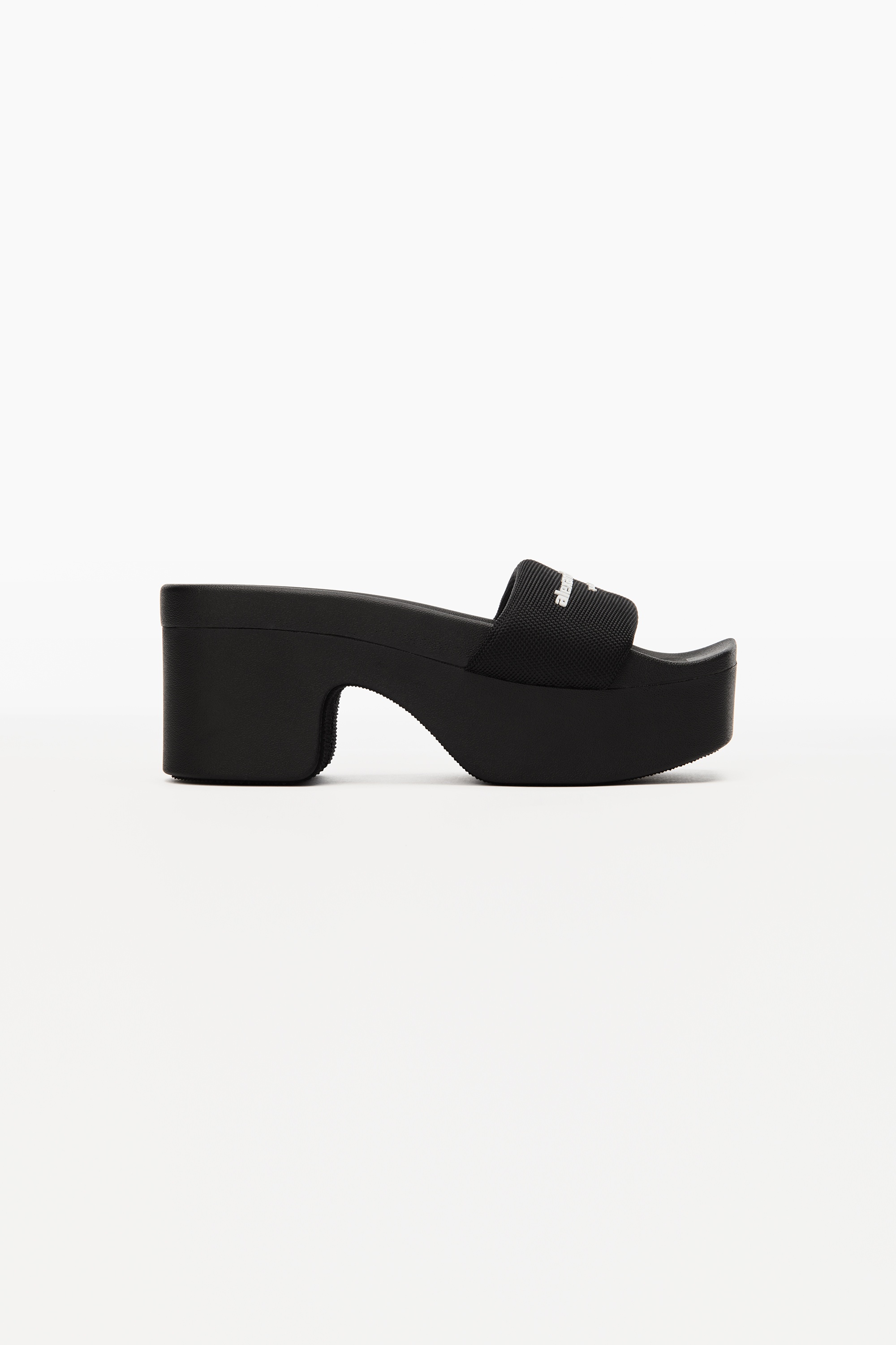 関税込Alexander Wang awナイロン プールスライド AW Pool Slide in BLACK | alexanderwang®