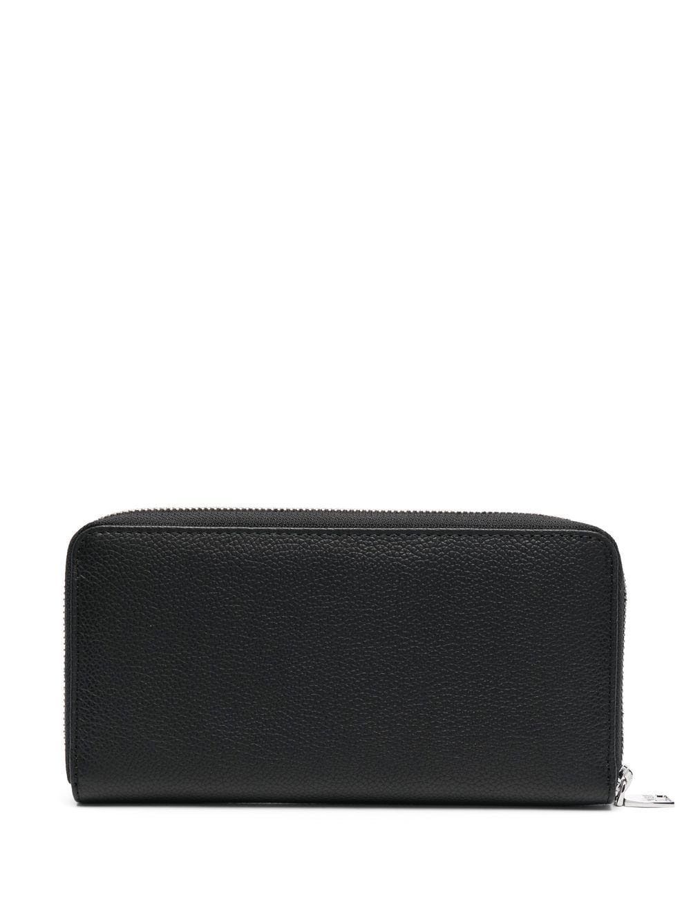 logo-plaque leather wallet - 2