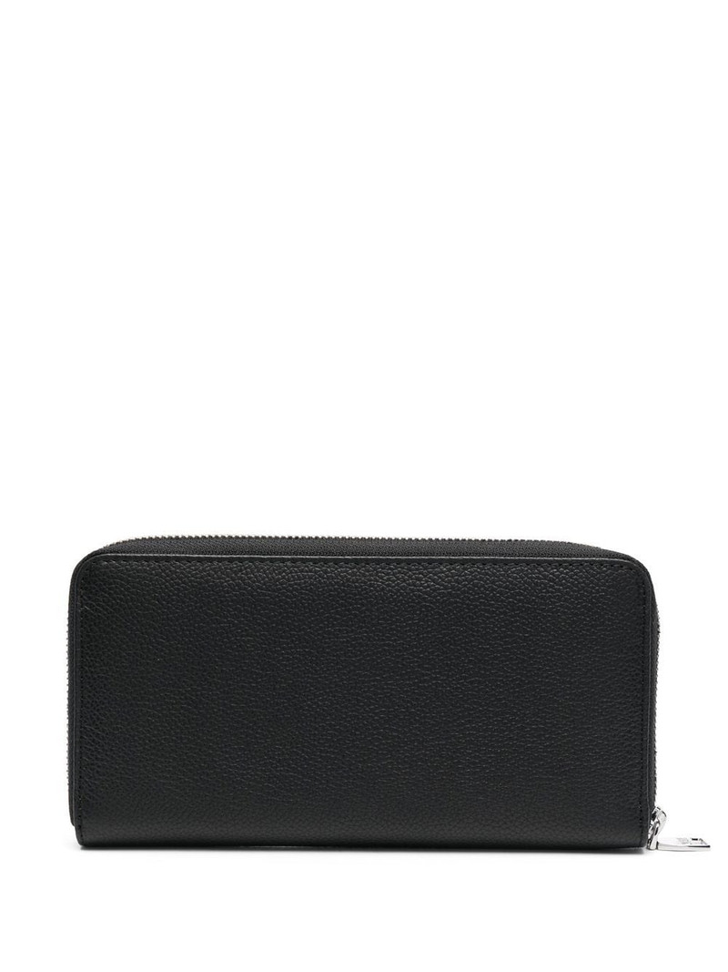 Diesel logo-plaque leather wallet outlook