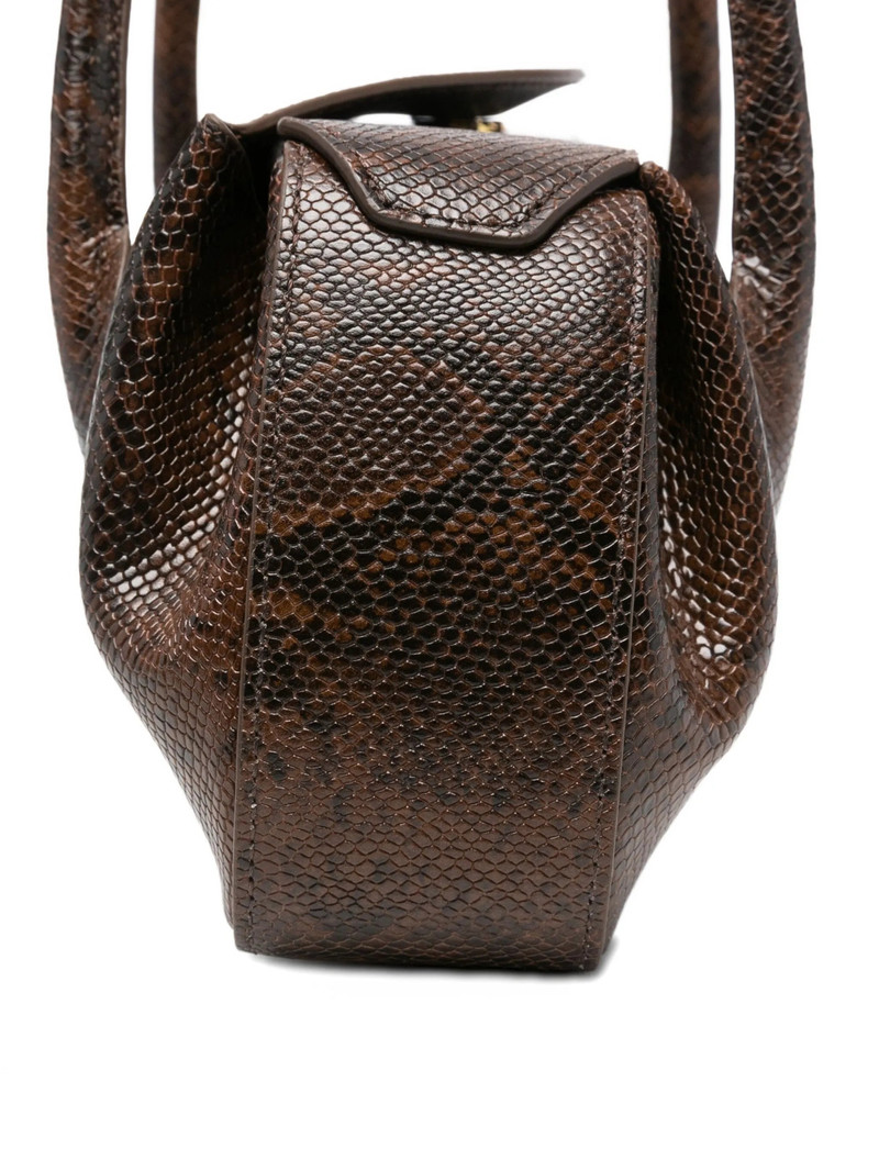 Yuzefi Yuzefi Debossed-snakeskin Shoulder Bag outlook