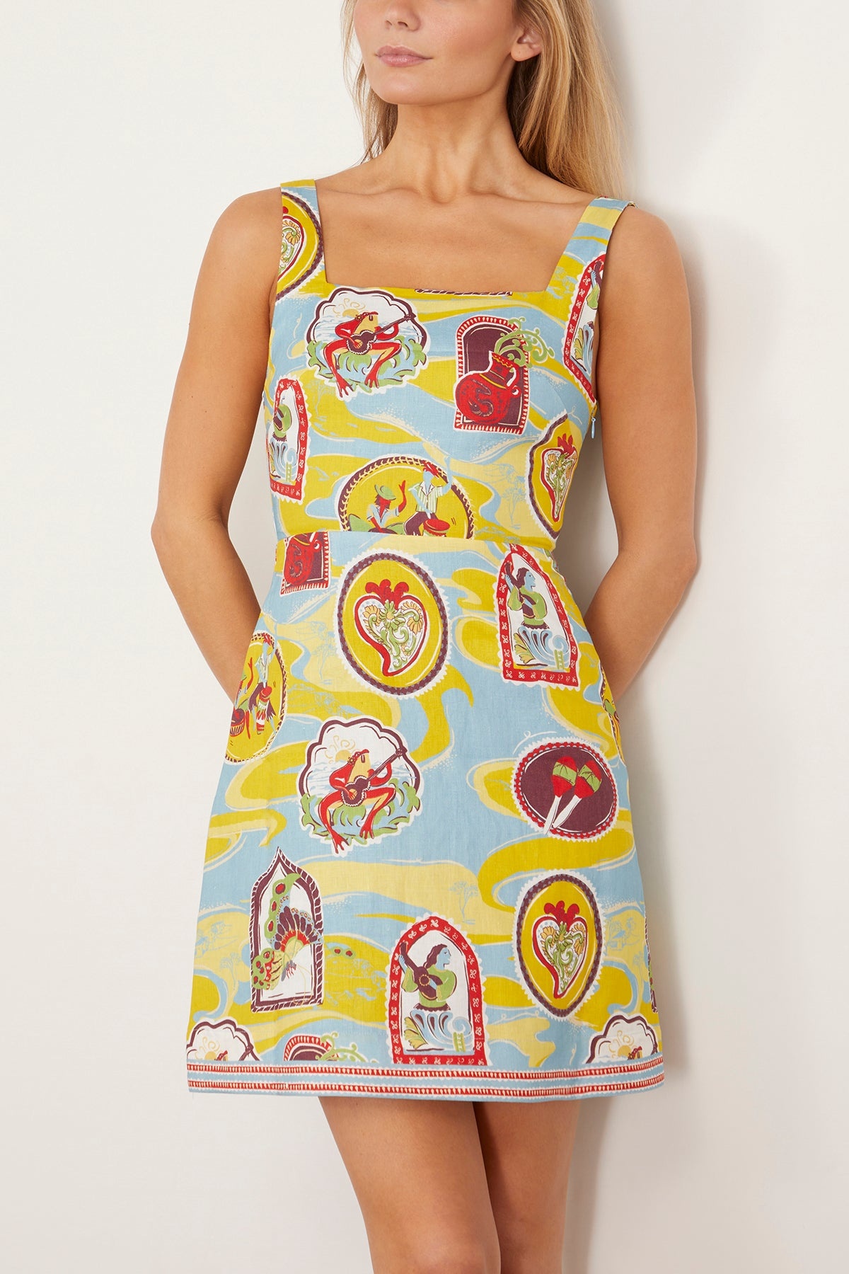 Emilio Mini Dress in Multi - 3