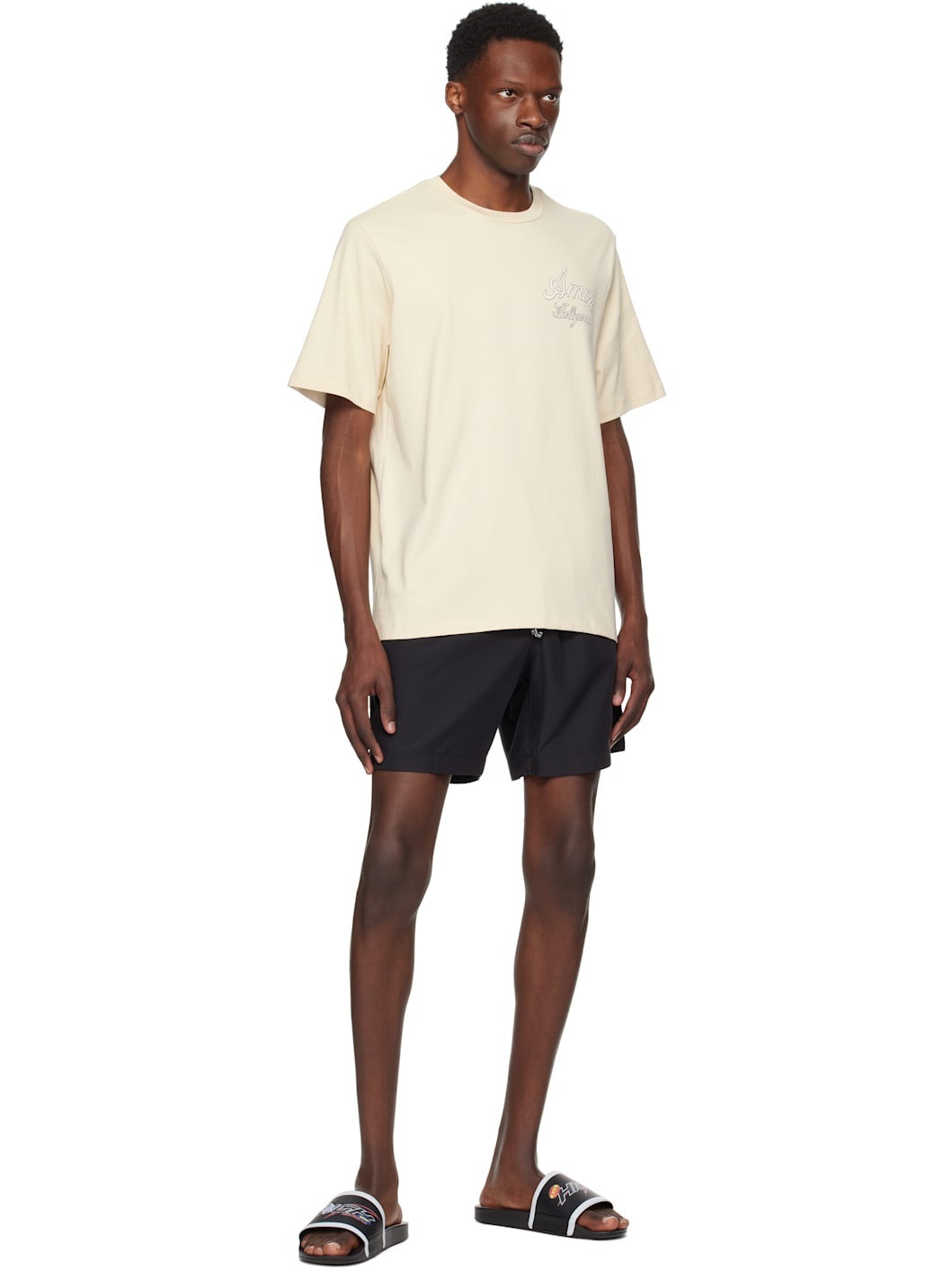 Beige 'Amiri Hollywood' T-shirt - 4