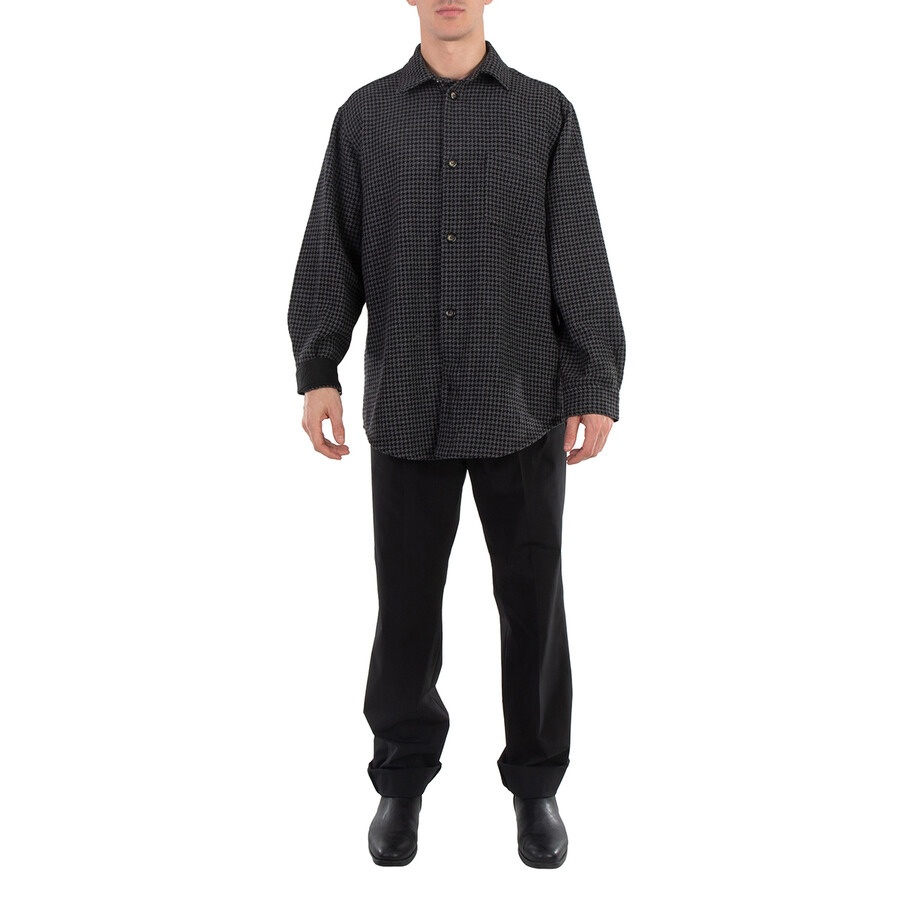 Nanushka Matize Long Sleeve Houndstooth Shirt - 6