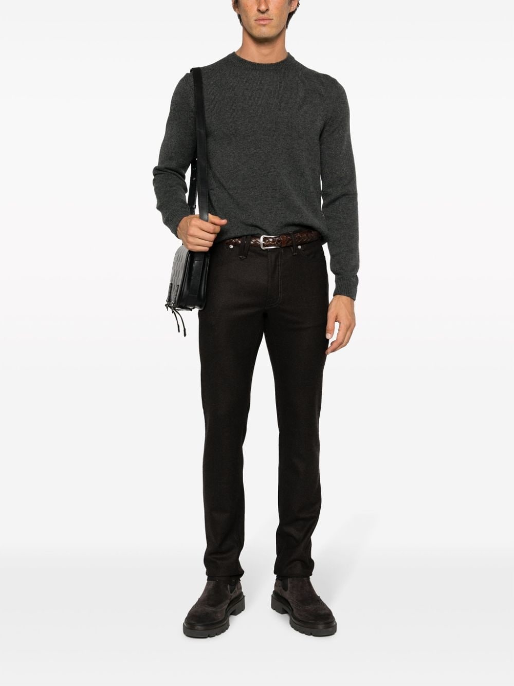 crew-neck cashmere jumper - 2
