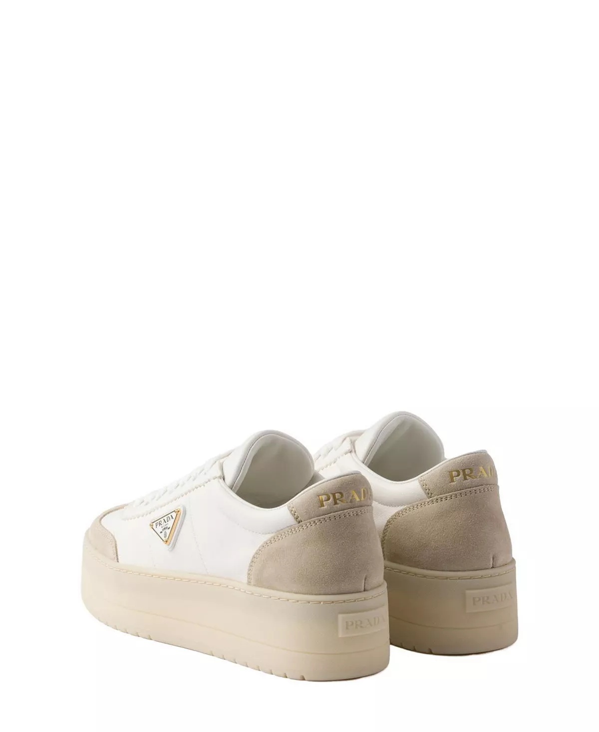 Women's Downtown Bold Nappa Leather and Suede Sneakers - 4