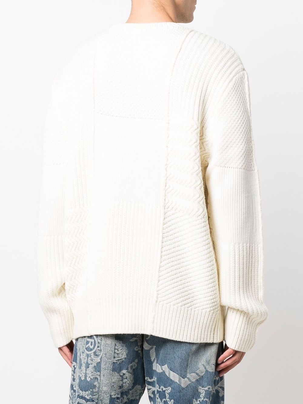 textured-knit wool jumper - 4