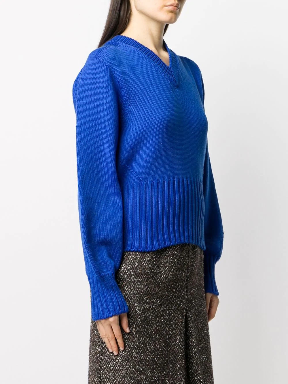 balloon-sleeve wool jumper - 3