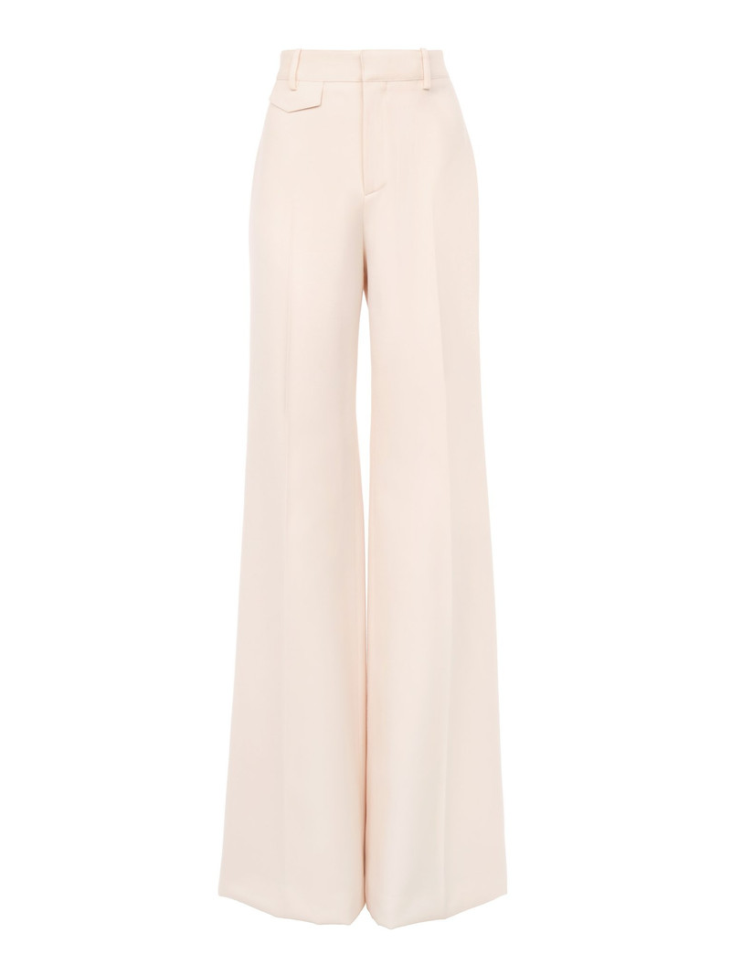 HIGH-RISE FLARED PANTS IN WOOL GABARDINE 1