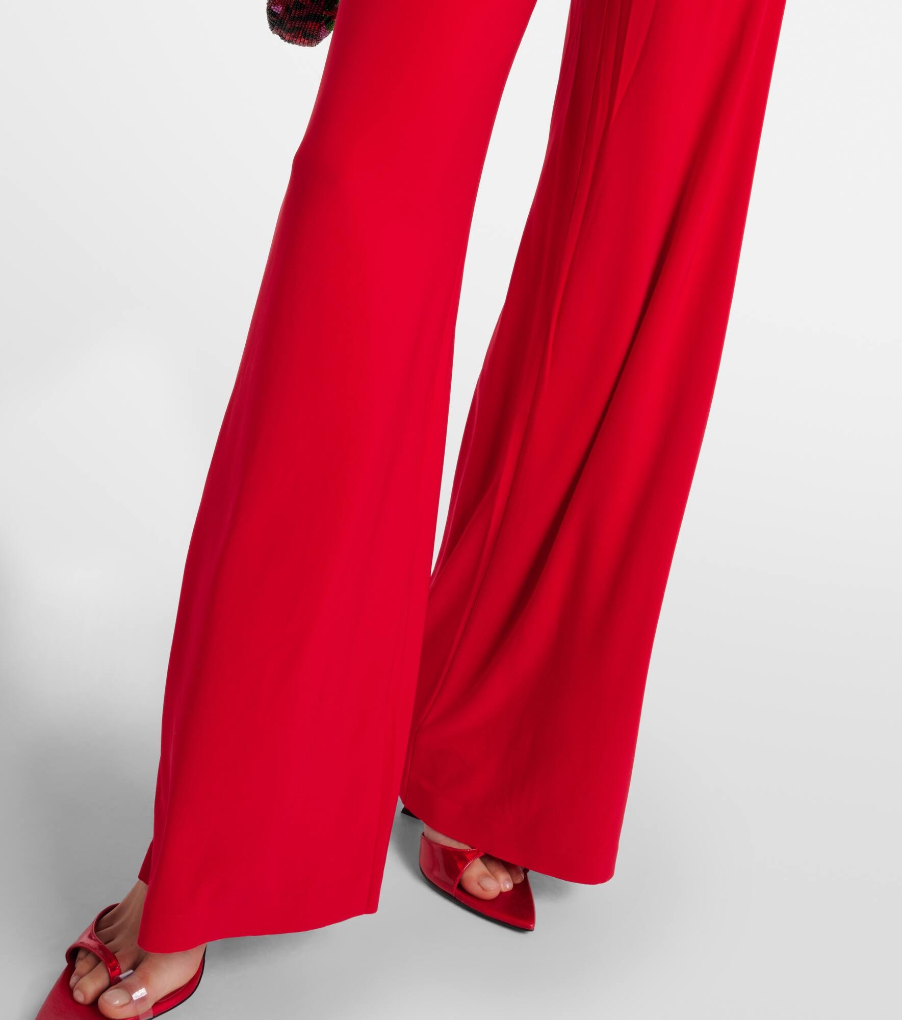 Draped wide-leg jumpsuit - 5
